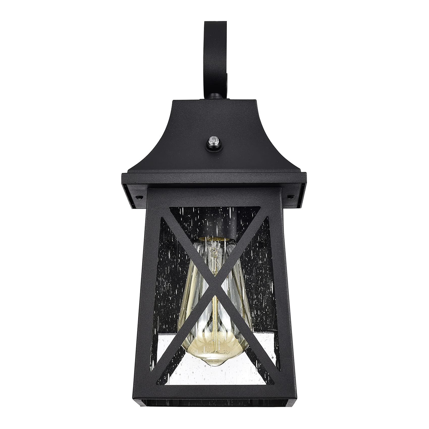 Porch Light Fixture, Oil Rubbed Bronze Outdoor Wall Sconce,13.25" Farmhouse Porch Light with Clear Seedy Glass for Garage, Patio, Porch, Doorway, Entryway.