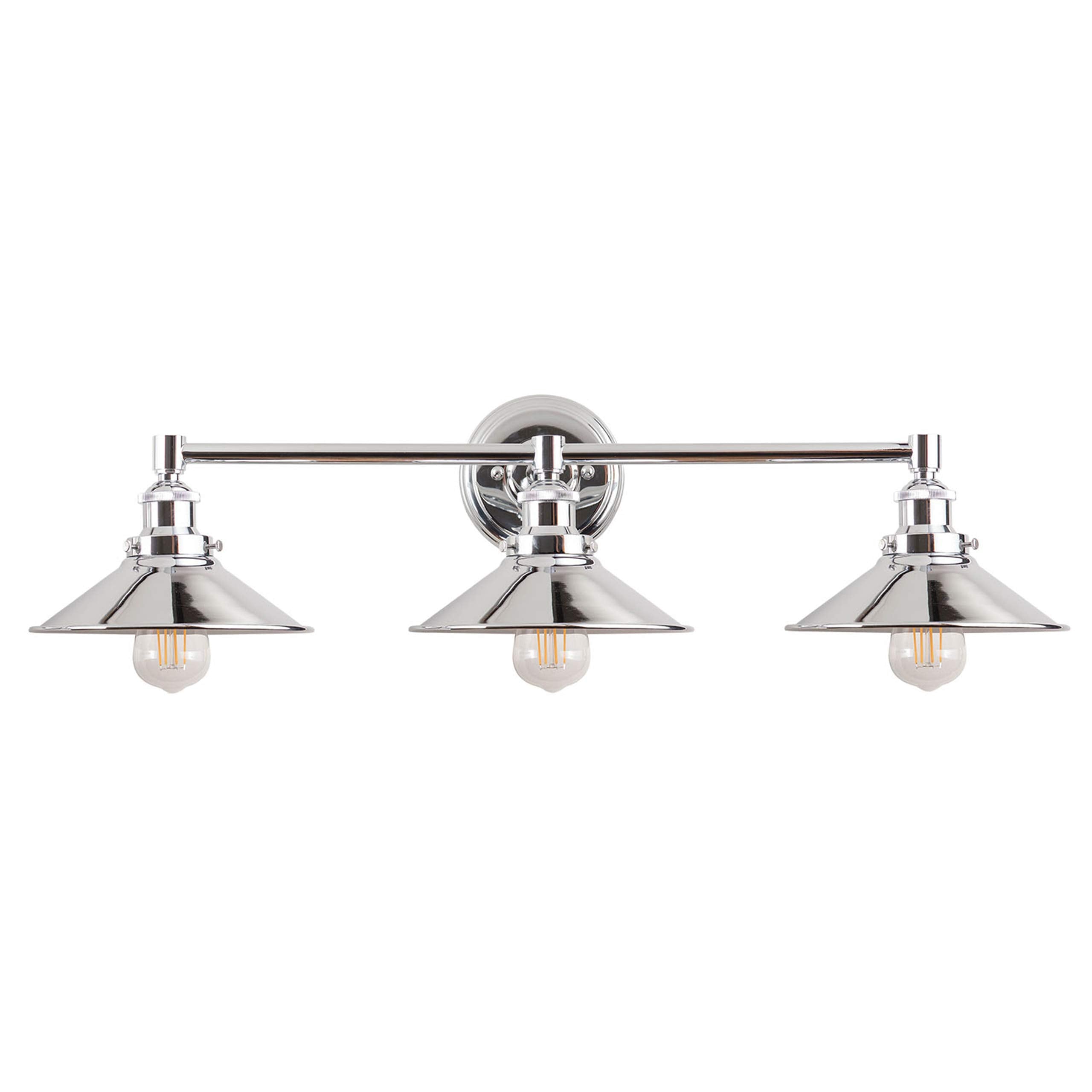 2 Light Bathroom Vanity Light Industrial Brushed Nickel Bathroom Light Fixtures above Mirror Bathroom Light Farmhouse Vanity Lights for Bathroom Lighting, Bulb Included