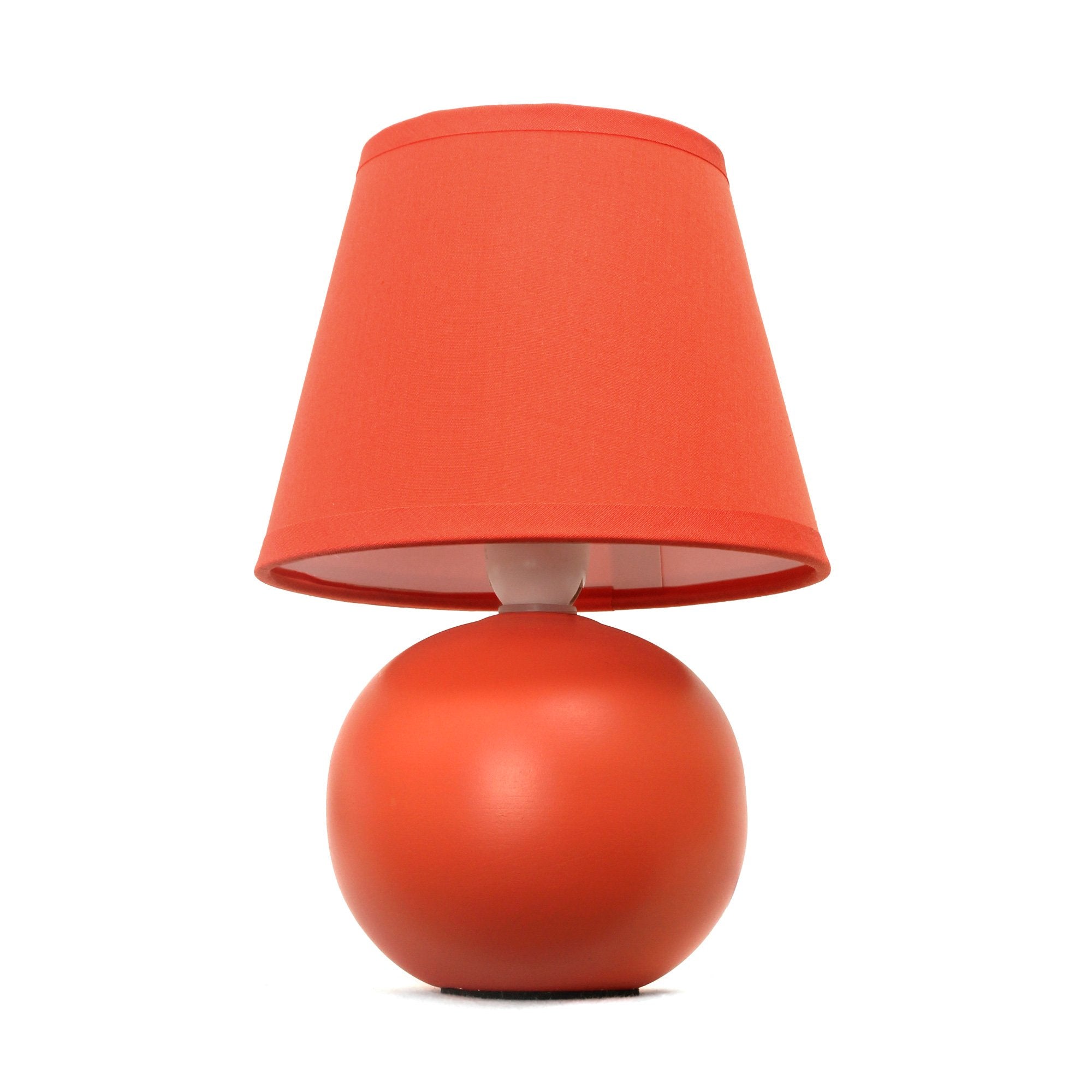 Mini Ceramic Globe Table Lamp, Off White