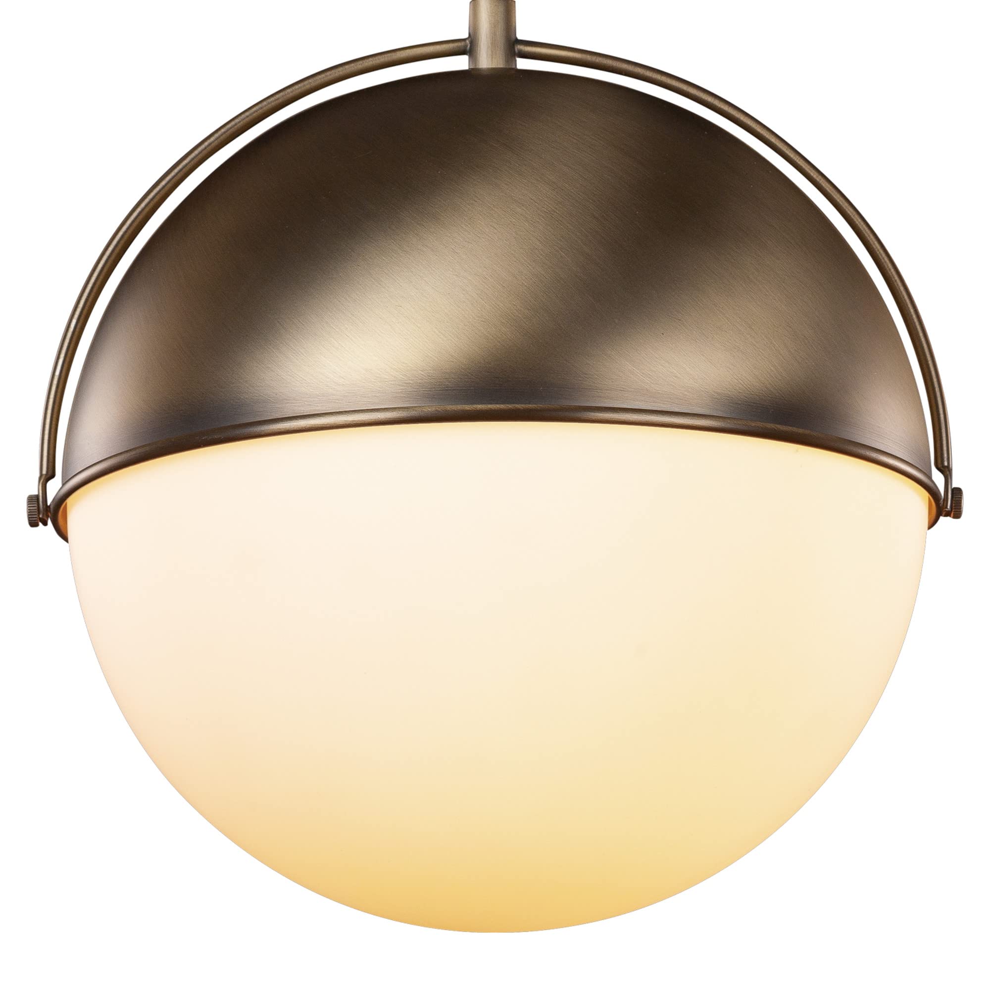 1-Light Pendant Lighting, Matte Brass, Bulb Not Included