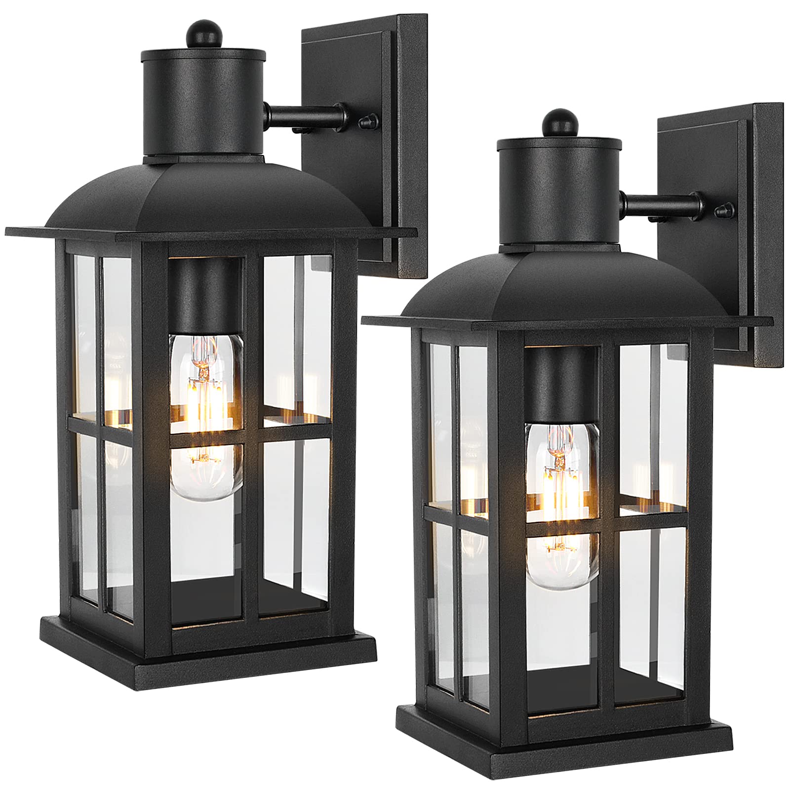 Outdoor Light - Advanced Dusk to Dawn Exterior Lantern Fixtures Wall Sconce, Waterproof Porch Light Fixtures Wall Mount for Entryway Garage, Anti-Rust 100% Aluminum