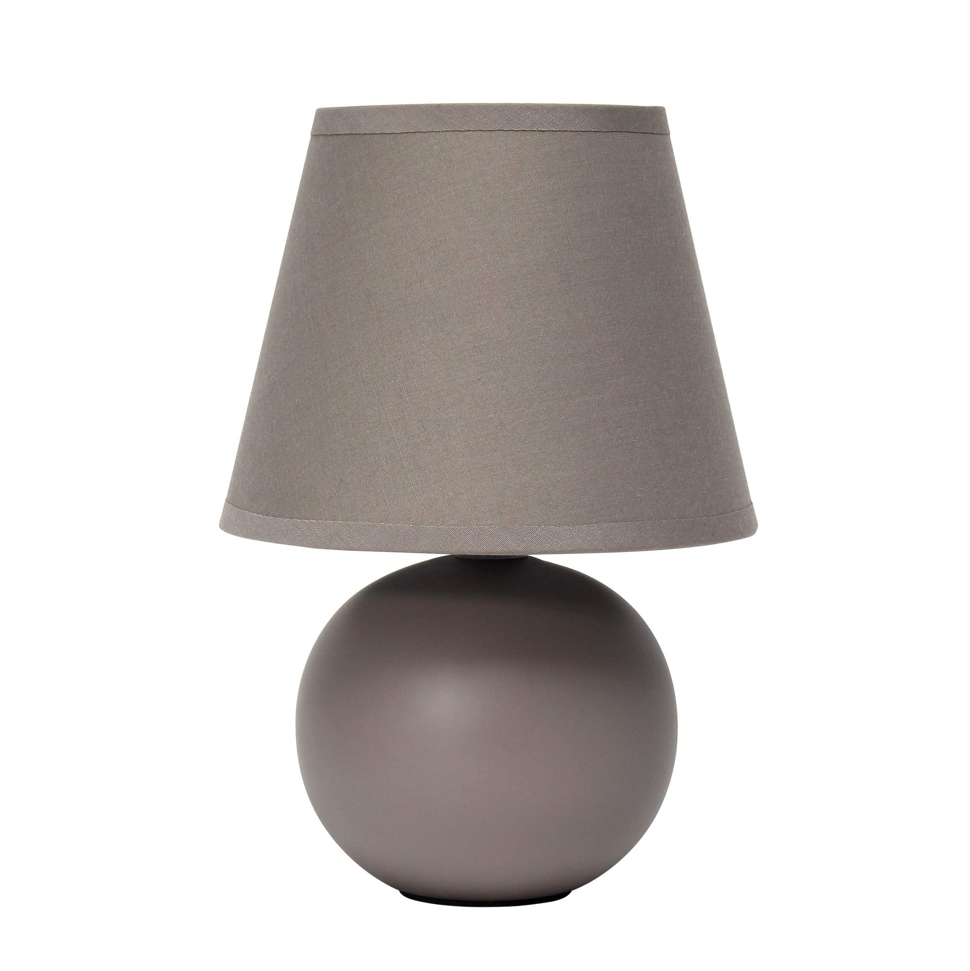 Mini Ceramic Globe Table Lamp, Off White