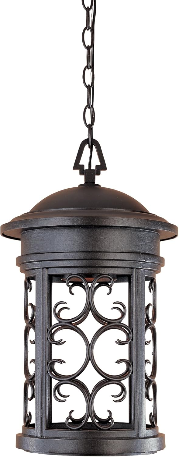 1-Light Outdoor Hanging Lantern, 19in H, Oil Rubbed Bronze