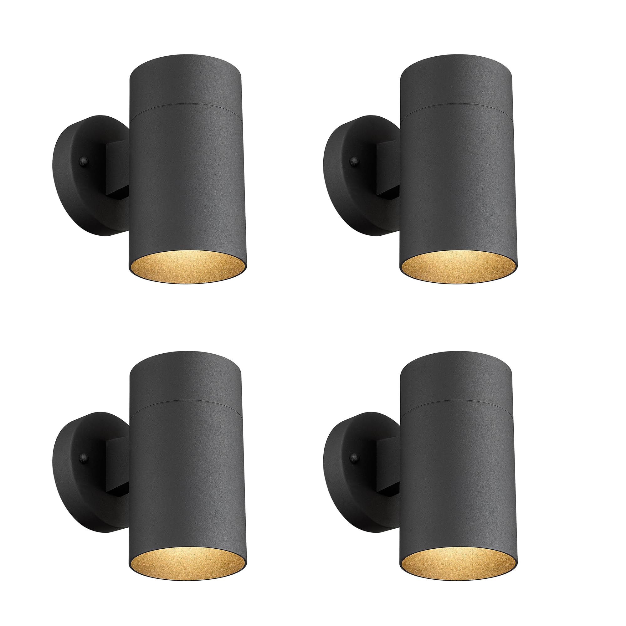 Ken & Ricky Outdoor Wall Light, Exterior Wall Sconce, Outside Wall Light Fixtures with Matte Black for Porch Garage Patio Doorway Entryway House -1 Pack