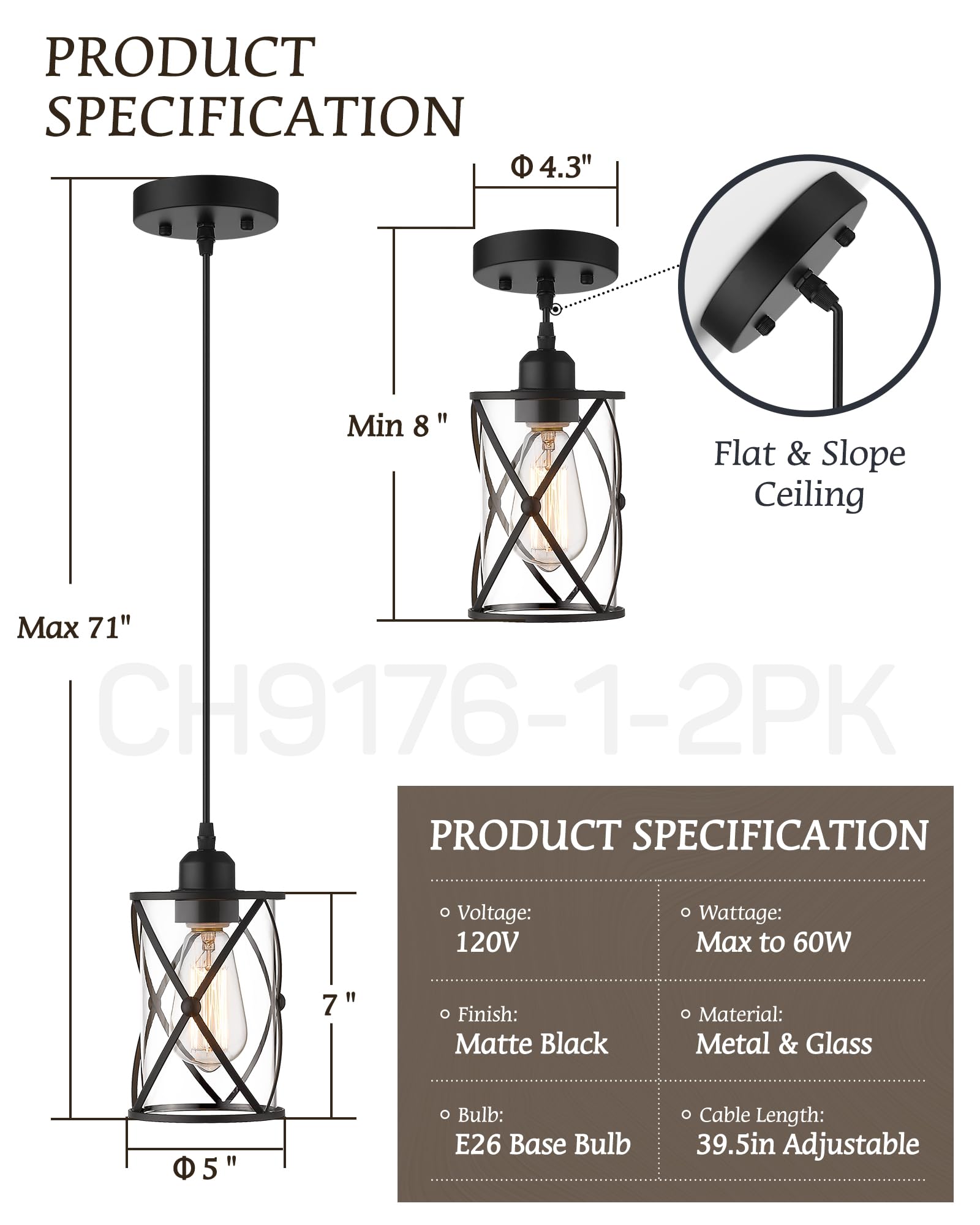 Brushed Gold Pendant Light Fixtures, 3-Light Modern Dining Room Cluster Pendant Light with Milky Glass, Mid Century Cage Hanging Pendant Lighting for Kitchen, Adjustable, CH9176BGW3