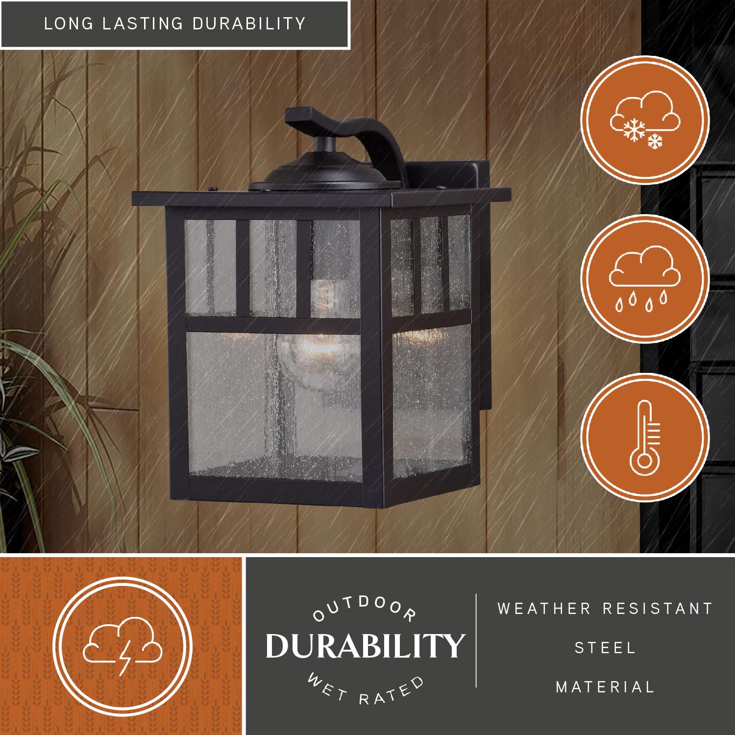 Indoor Outdoor Pendant Light - Mission Oil Burnished Bronze 7.25" Porch Hanging Ceiling Light Fixture with Honey Opal Glass, Craftsman Exterior Lantern Porch, Front Door, Entryway