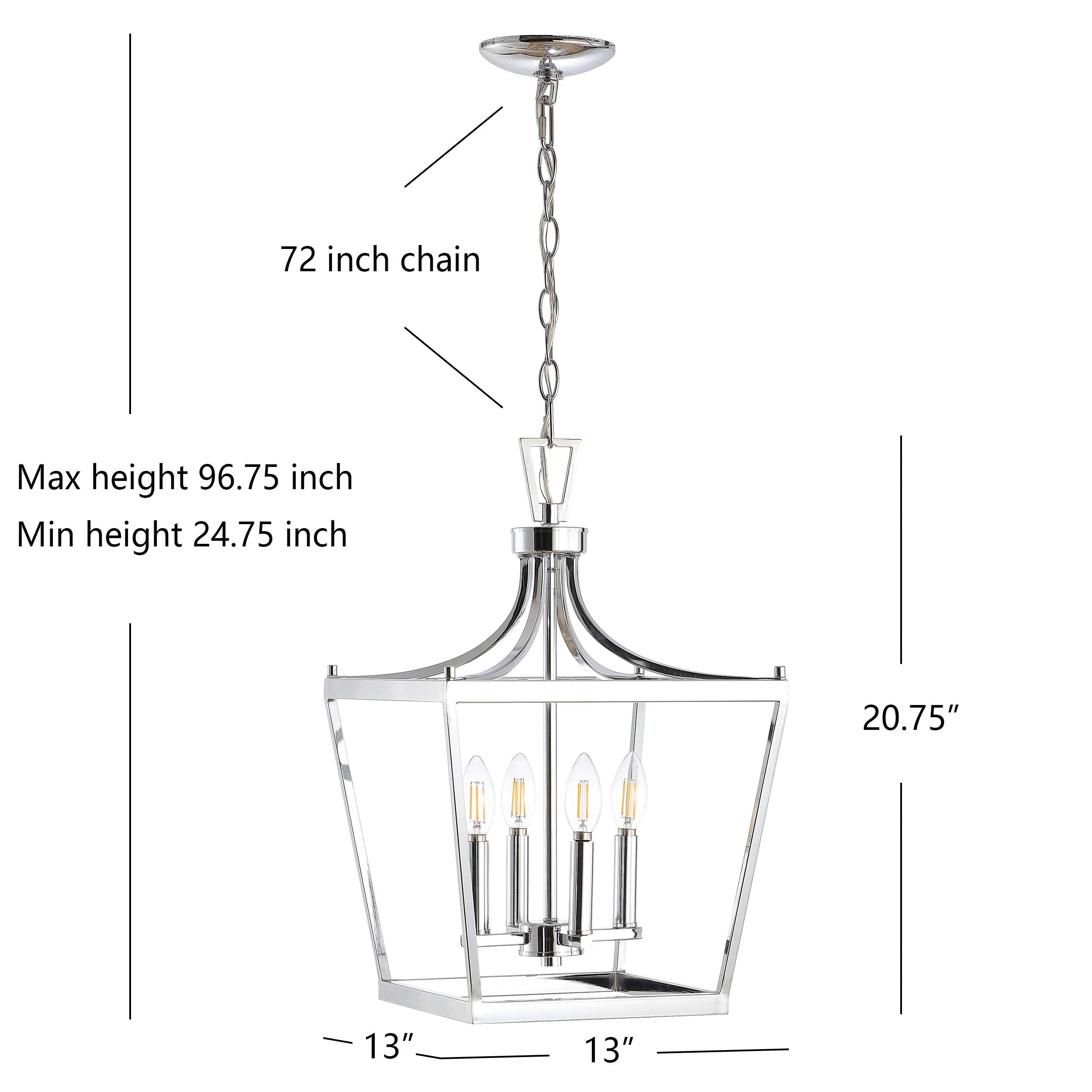 Gold 4-Light (LED Bulbs Included) Pendant