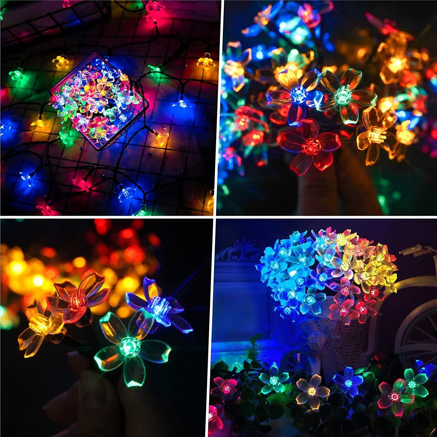 Solar Rope Lights Waterproof IP65 39FT 100LEDs Outdoor LED ‎Solar Outdoor Lights for Party Garden Yard Home Wedding Christmas Halloween Holiday Tree Decoration Lighting