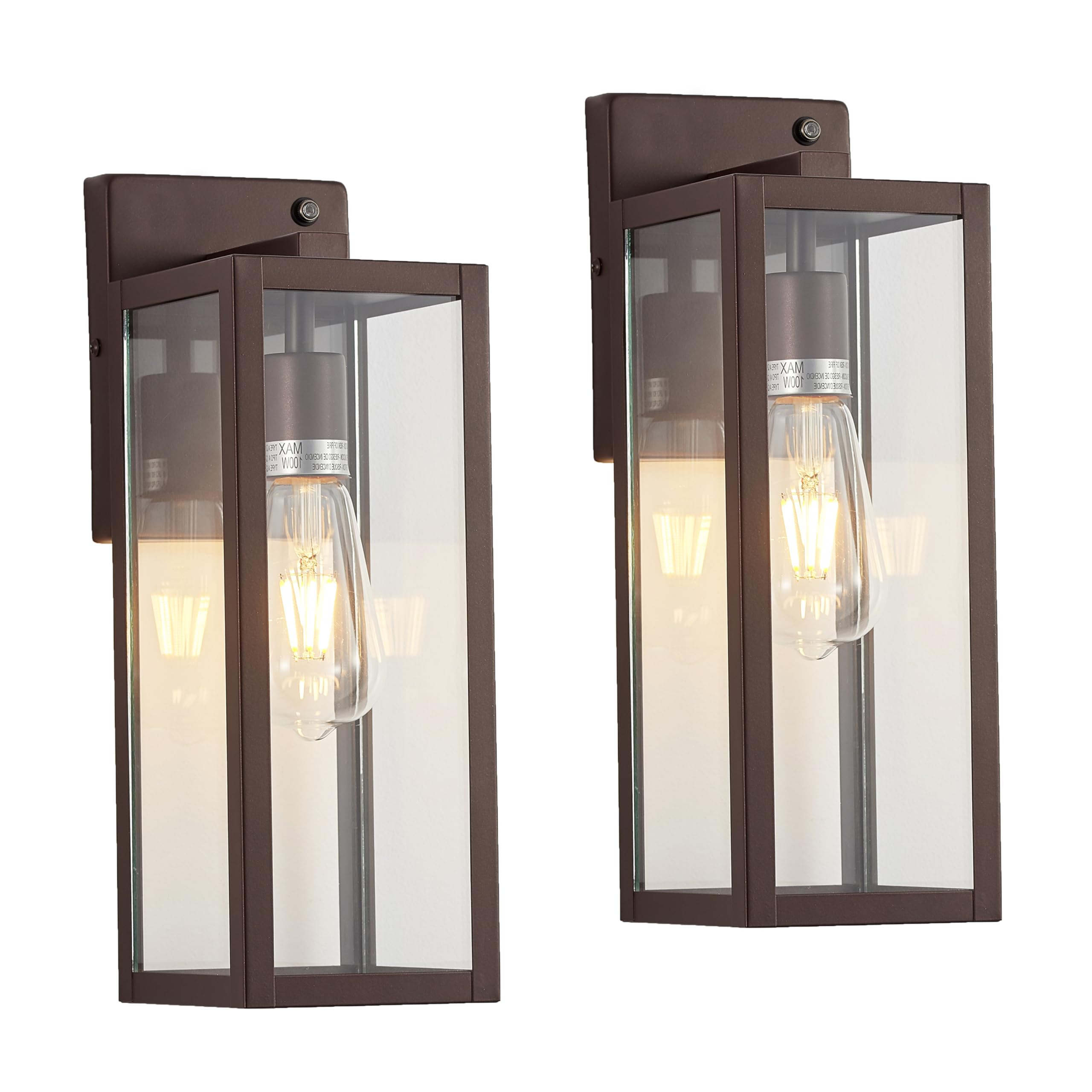 Porch Light Fixture, Oil Rubbed Bronze Outdoor Wall Sconce,13.25" Farmhouse Porch Light with Clear Seedy Glass for Garage, Patio, Porch, Doorway, Entryway.