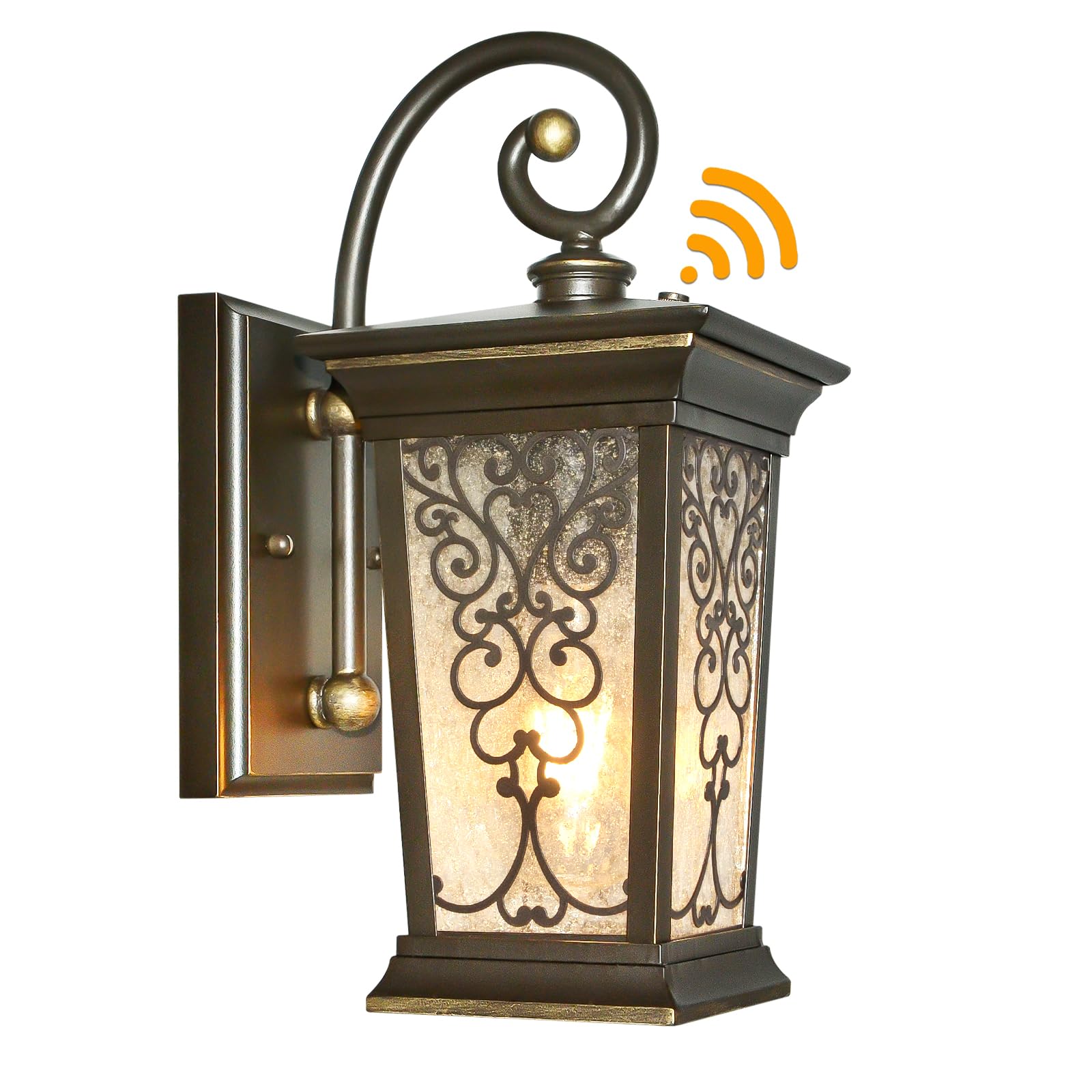 Outdoor Wall Lights Fixture, Exterior Wall Lanterns, Waterproof&All-Weather Wall Sconce, Porch Outside Lights for Entryway, House Front Door Patio Garage, E26 Base&Clear Seeded Glass.