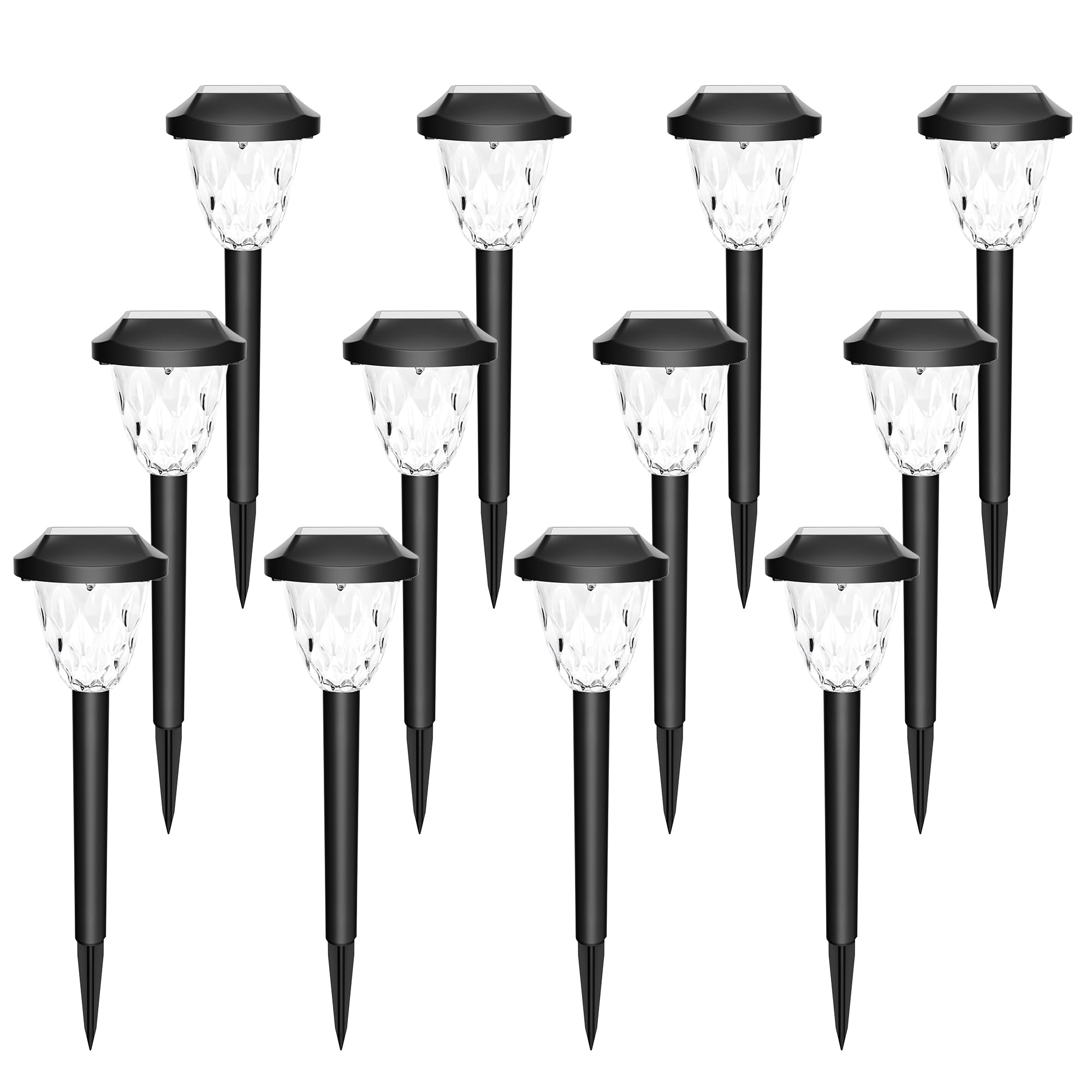 Solar Outdoor Lights, Bright Solar Halloween/Christmas Lights Outdoor with Great Pattern, Waterproof Auto On/Off Solar Lights for Outside Garden Walkway Driveway Yard Pathway(16 Pack)