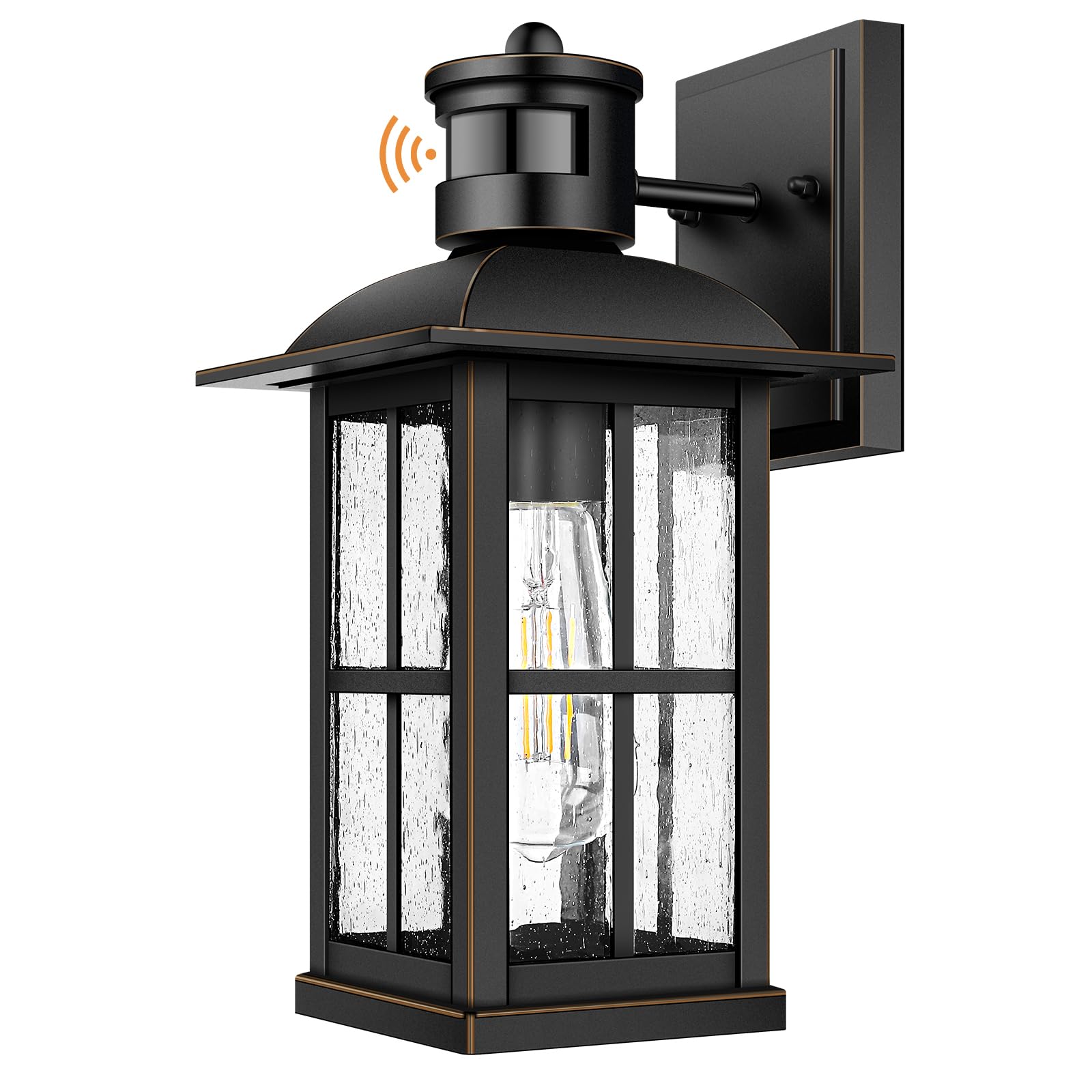 Outdoor Light - Advanced Dusk to Dawn Exterior Lantern Fixtures Wall Sconce, Waterproof Porch Light Fixtures Wall Mount for Entryway Garage, Anti-Rust 100% Aluminum