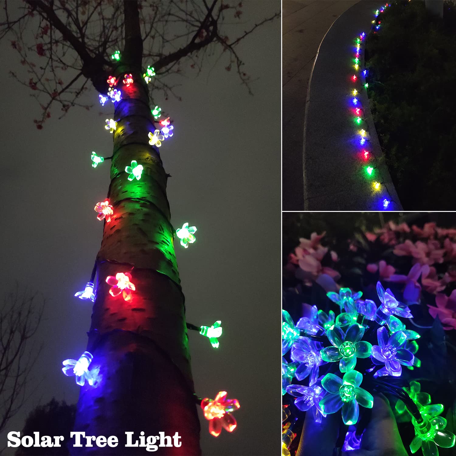 Solar Rope Lights Waterproof IP65 39FT 100LEDs Outdoor LED ‎Solar Outdoor Lights for Party Garden Yard Home Wedding Christmas Halloween Holiday Tree Decoration Lighting