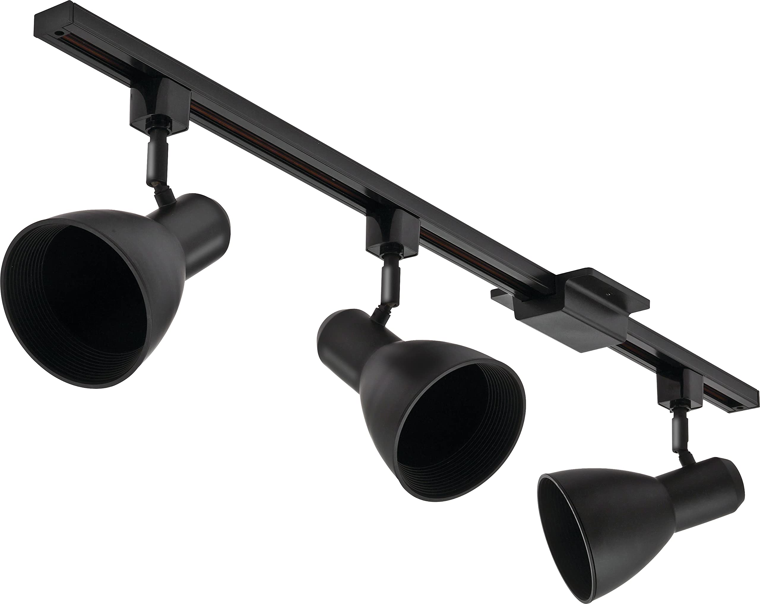 Track Lighting, Pack of 2, Black, 2 Count