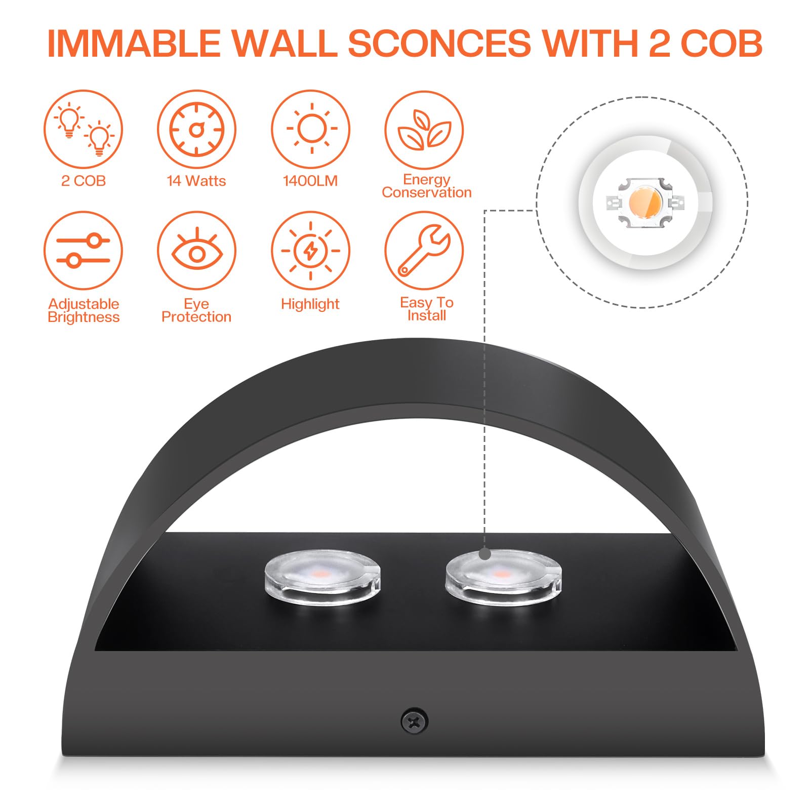 4 Pack Black Modern LED Wall Sconces Light Hardwired Wall Sconces Indoor Up and Down Sconces Wall Lamps for Living Room, Bedroom, Hallway Warm White 3000K(with G9 Bulbs)