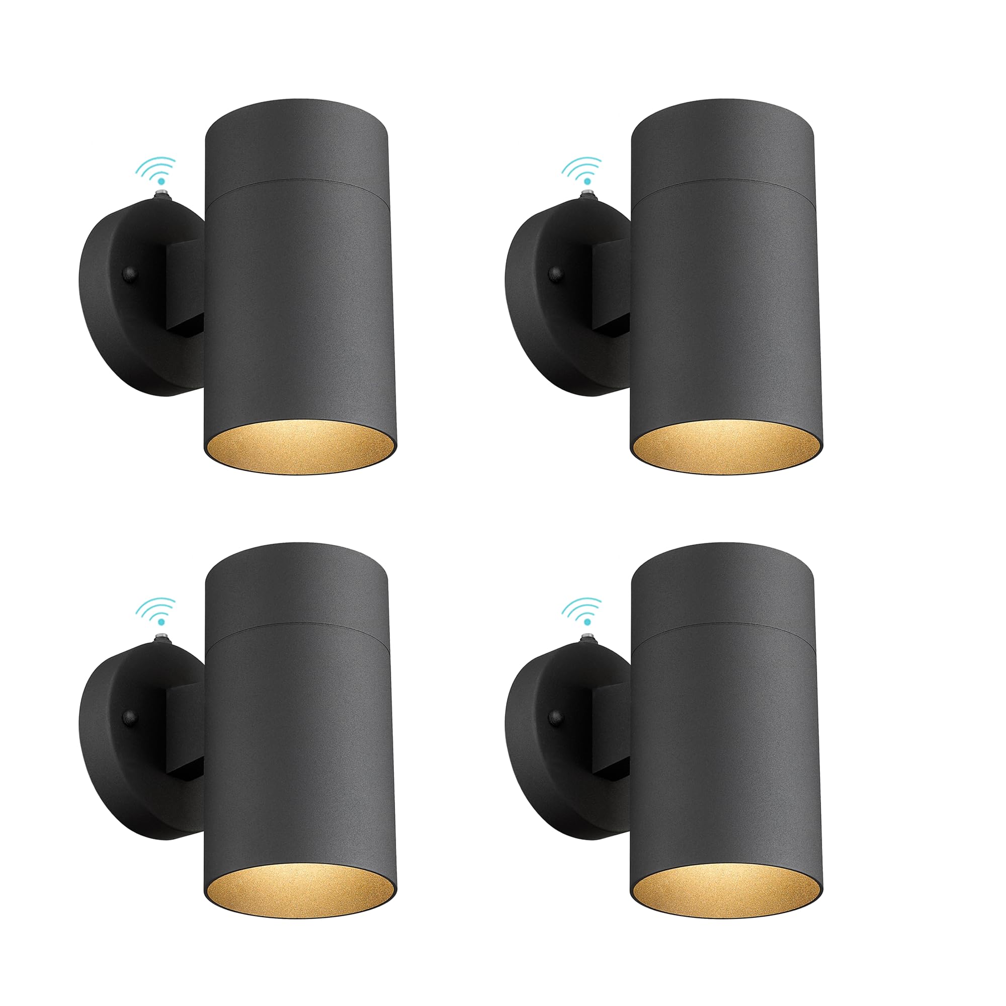 Ken & Ricky Outdoor Wall Light, Exterior Wall Sconce, Outside Wall Light Fixtures with Matte Black for Porch Garage Patio Doorway Entryway House -1 Pack