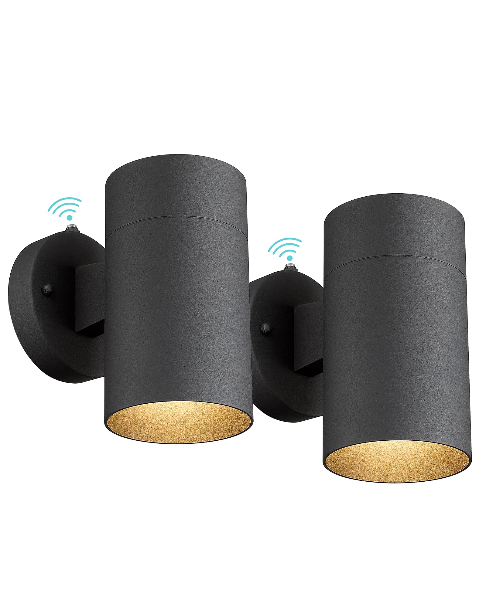 Ken & Ricky Outdoor Wall Light, Exterior Wall Sconce, Outside Wall Light Fixtures with Matte Black for Porch Garage Patio Doorway Entryway House -1 Pack