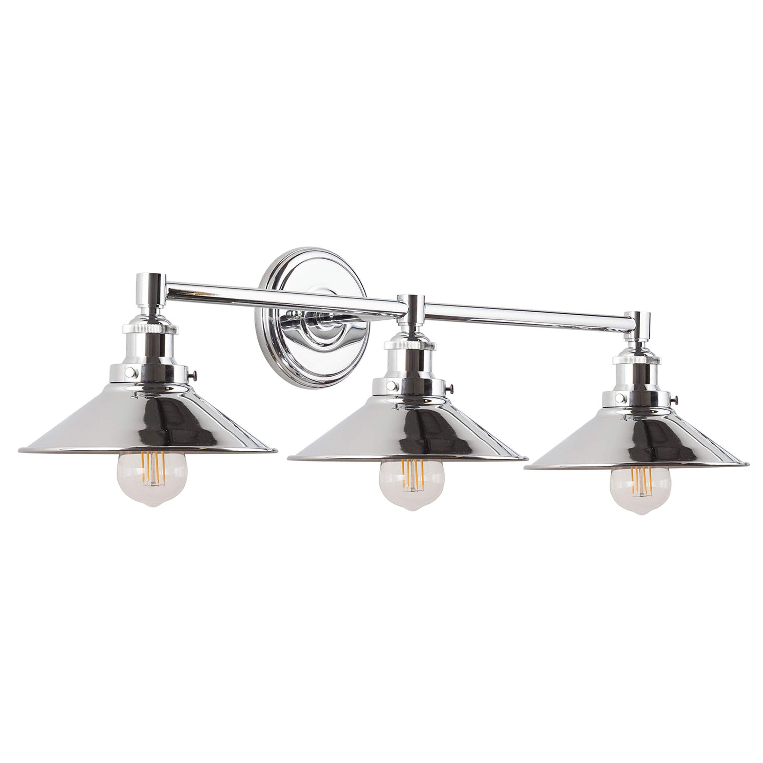 2 Light Bathroom Vanity Light Industrial Brushed Nickel Bathroom Light Fixtures above Mirror Bathroom Light Farmhouse Vanity Lights for Bathroom Lighting, Bulb Included