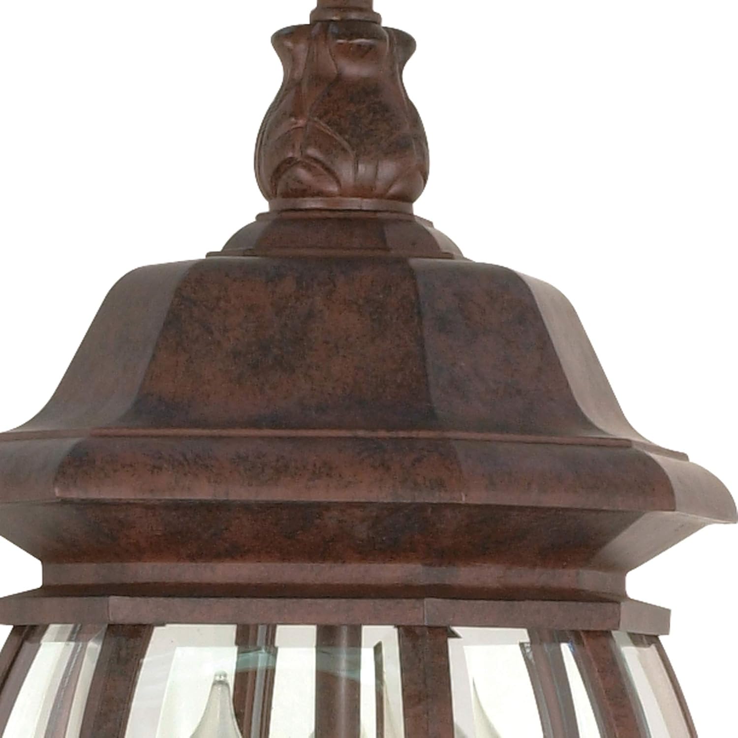 Three Light Hanging Lantern, Bronze/Dark