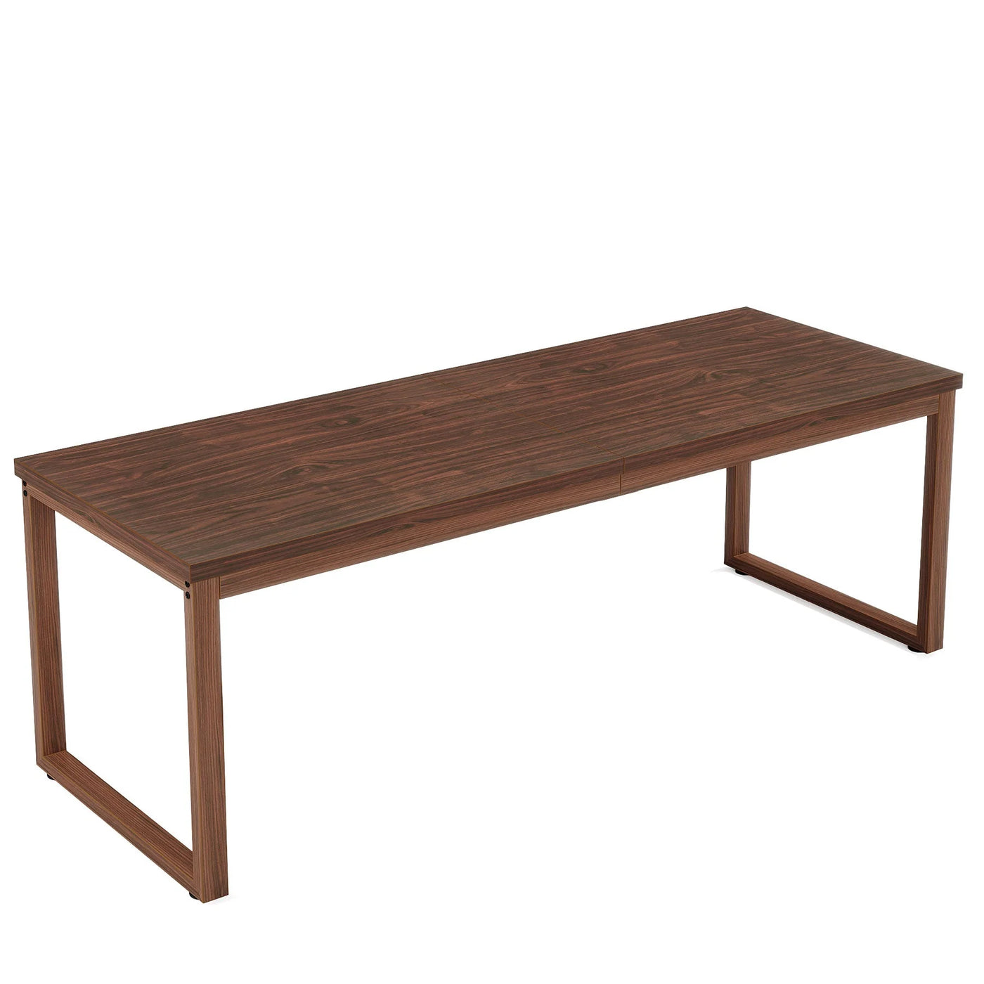 Mesa de comedor de madera Reina | Mesa de cocina rectangular moderna para 6-8