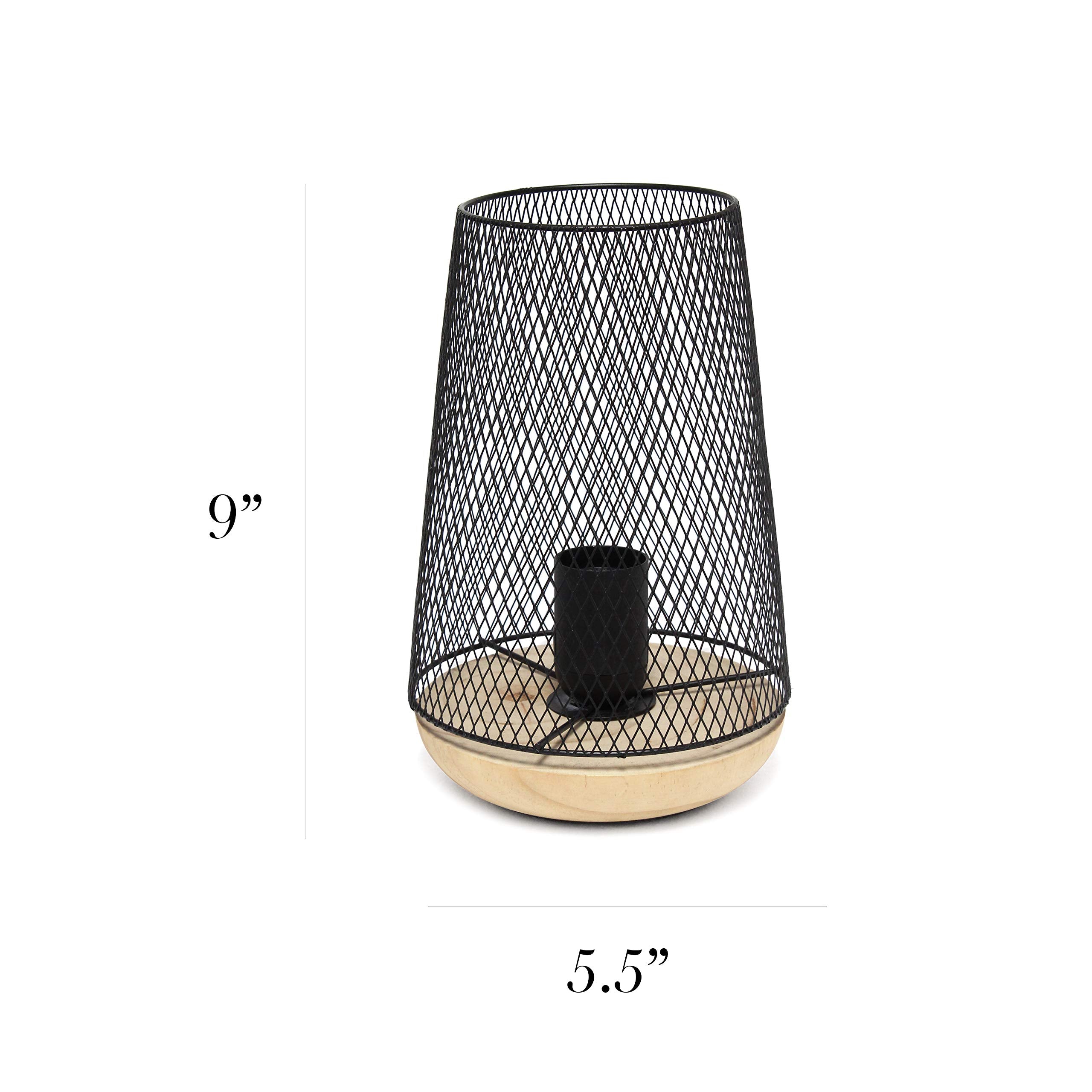 Mesh Uplight Table Lamp, Black