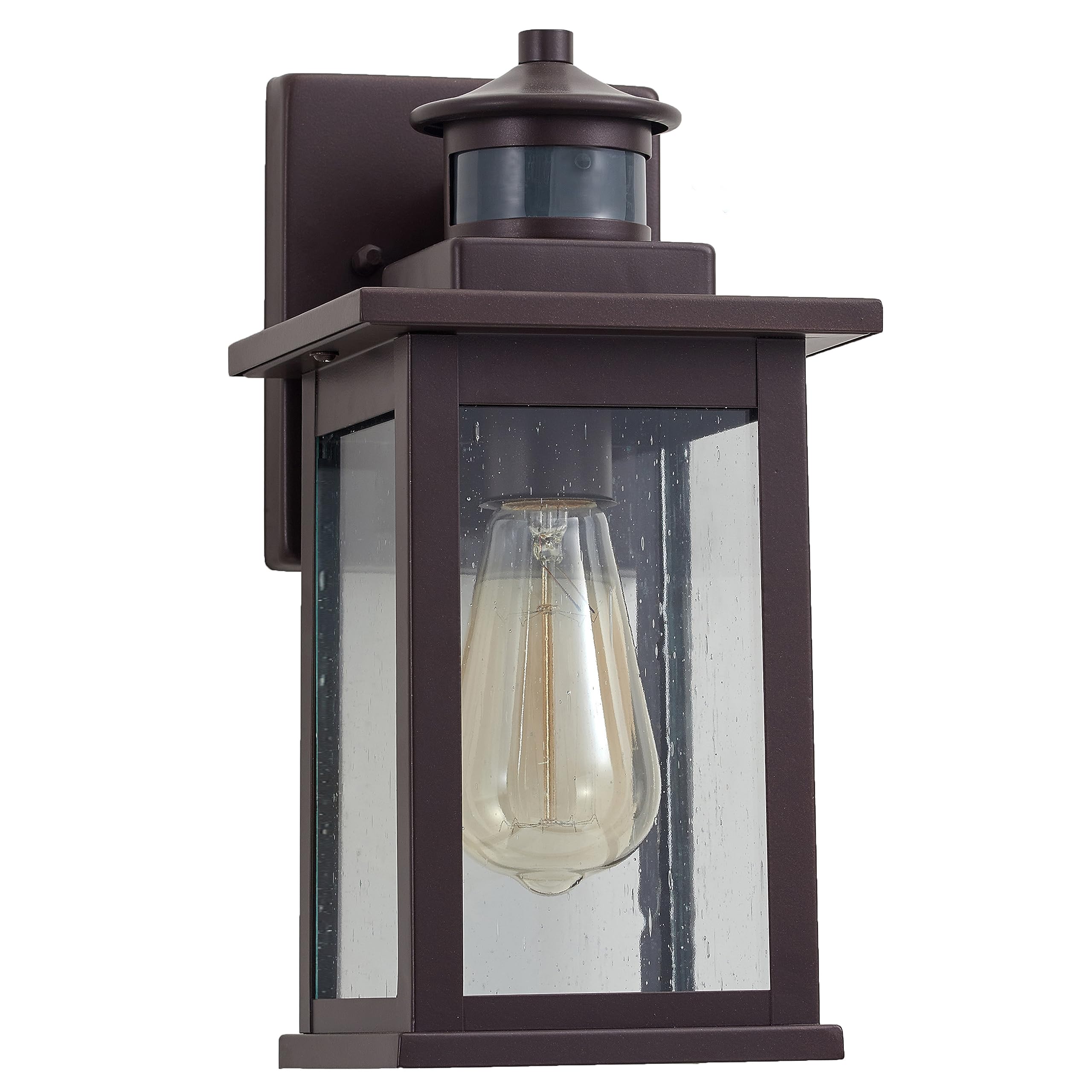 Porch Light Fixture, Oil Rubbed Bronze Outdoor Wall Sconce,13.25" Farmhouse Porch Light with Clear Seedy Glass for Garage, Patio, Porch, Doorway, Entryway.