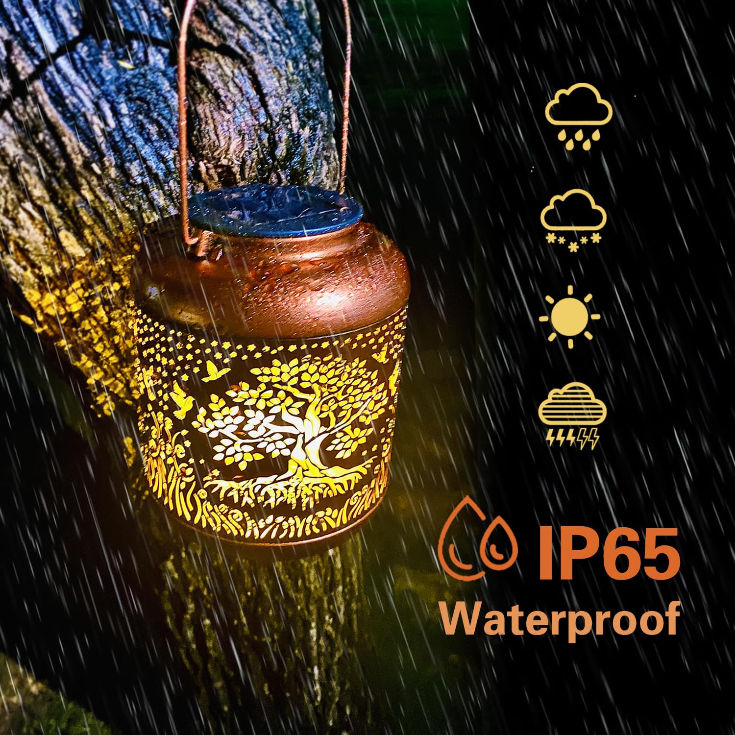 Hummingbird Solar Lanterns Outdoor Waterproof Hanging Solar Lights Hummingbird Gifts for Women Men Metal Bird Decorative LED Lanterns for Yard, Patio, Lawn, Tabletop, Pathway, Landscape, Garden Decor