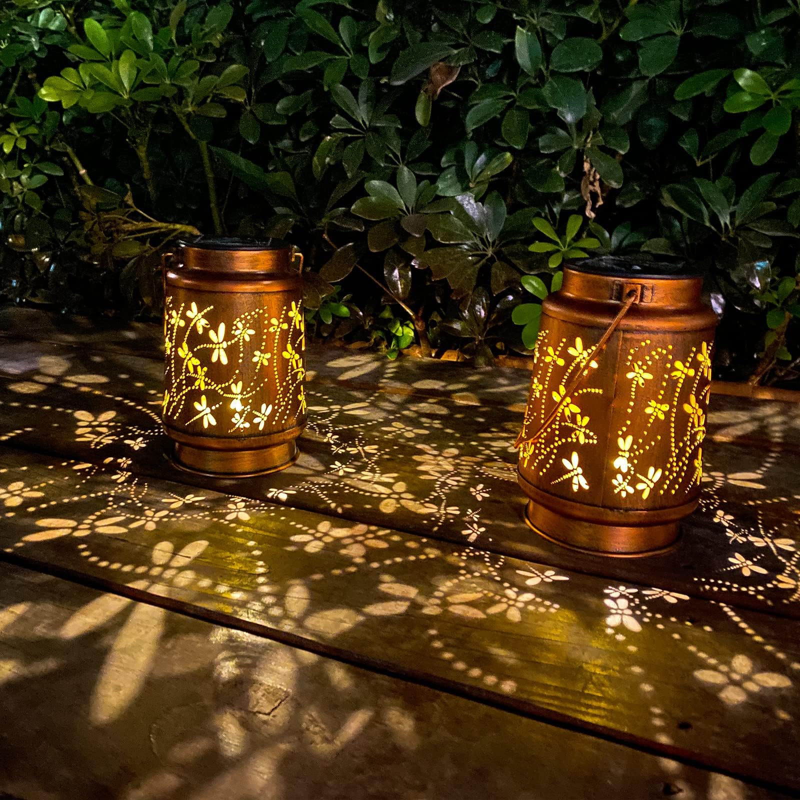 Hummingbird Solar Lantern Lights Outdoor Hanging, Metal Decor Lanterns-Waterproof LED Decorative Light for Garden Patio Yard Lawn Backyard Front Porch as Gifts for Mom Grandma Women