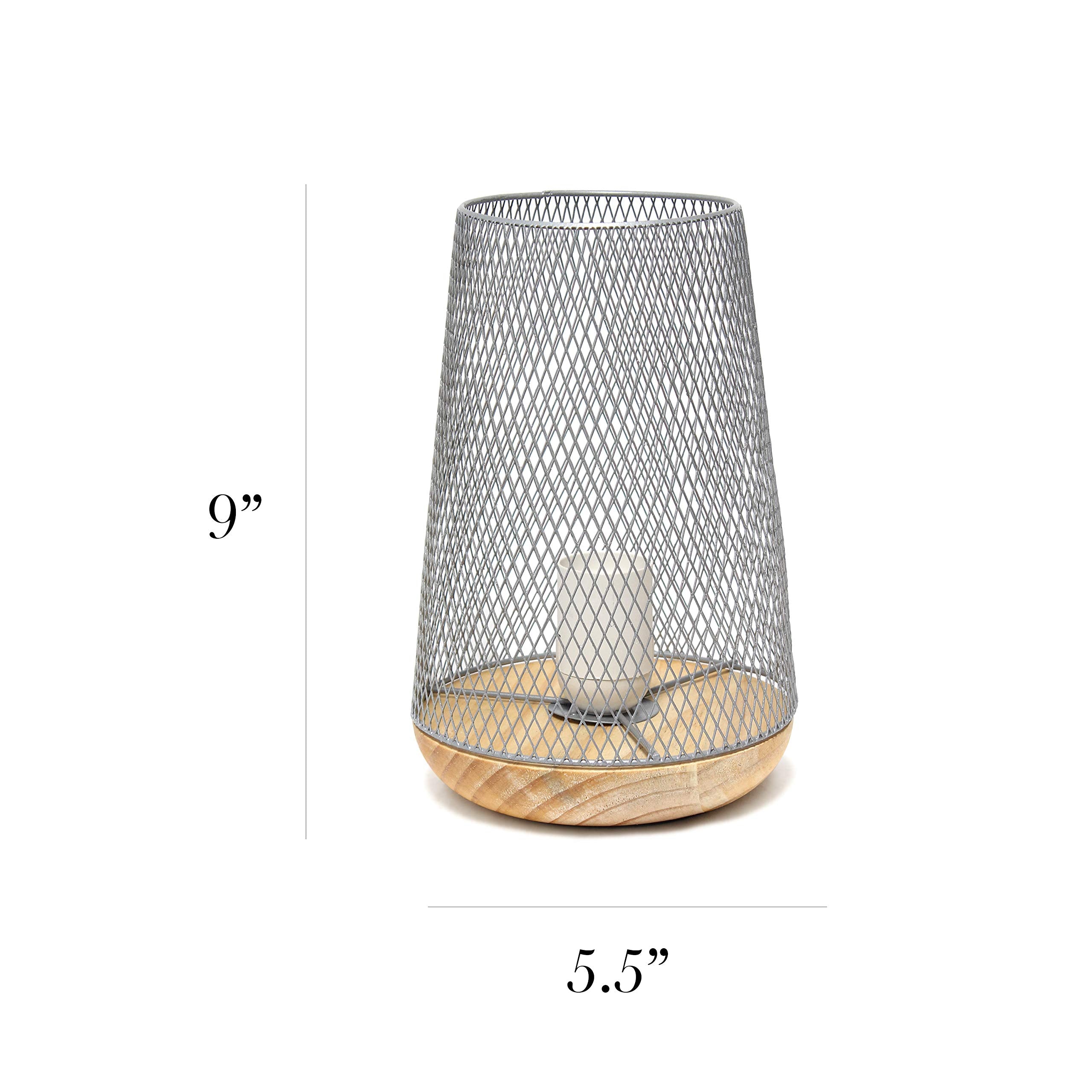 Mesh Uplight Table Lamp, Black