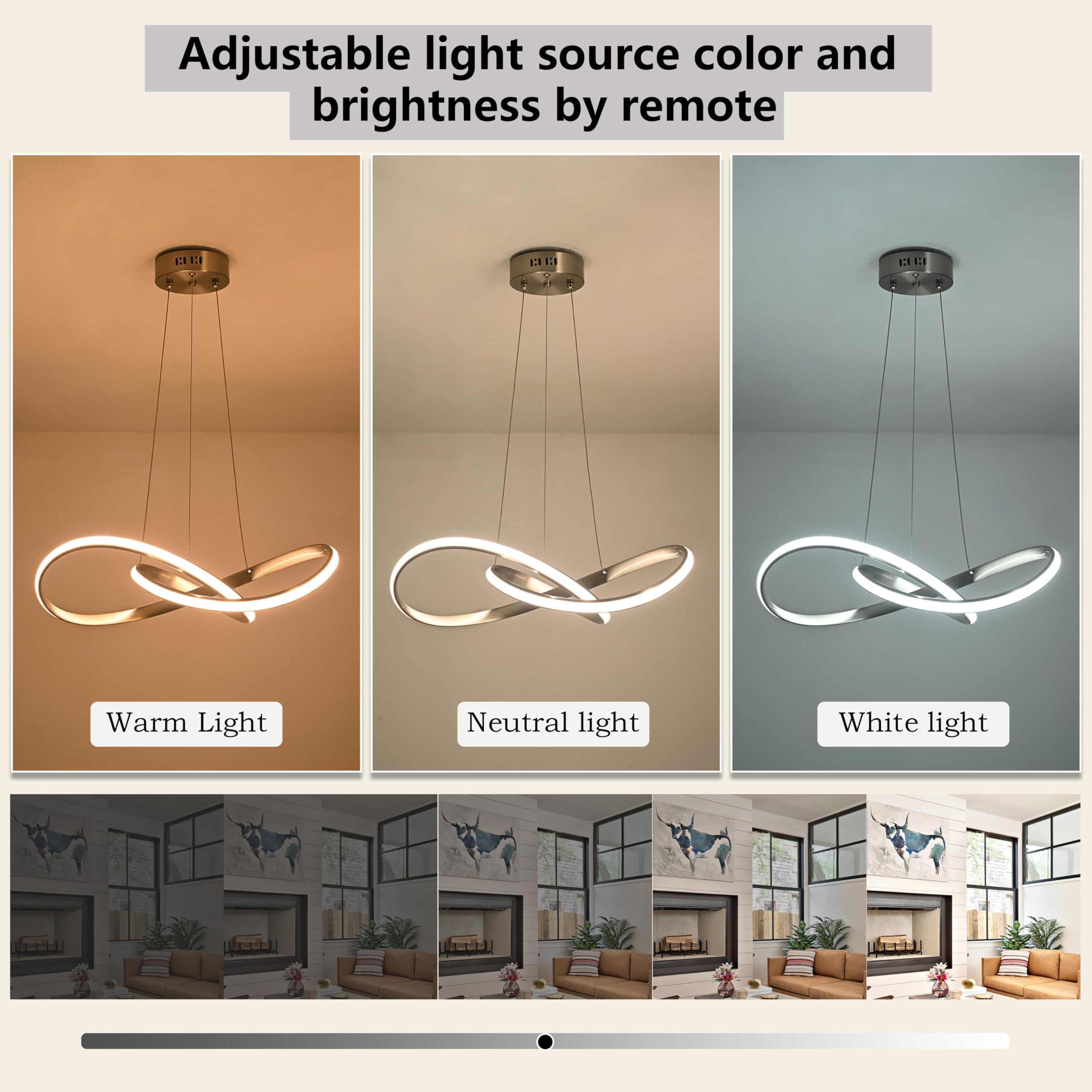 Modern LED Chandelier Contemporary Pendant Lighting Ring Light Fixture Gold with 4000K and 59in Height Adjustable Hanging Lamp for Kitchen Island Hallway Foyer Closet Corridor