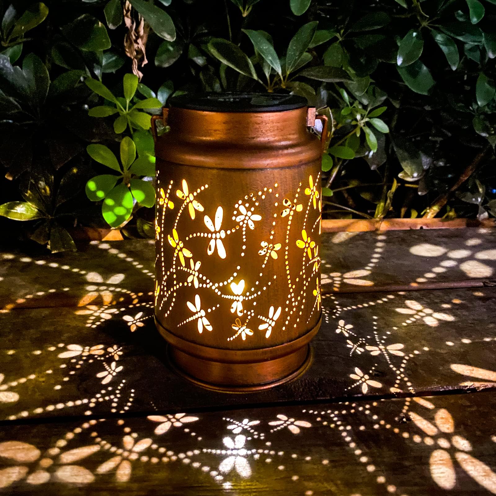 Hummingbird Solar Lantern Lights Outdoor Hanging, Metal Decor Lanterns-Waterproof LED Decorative Light for Garden Patio Yard Lawn Backyard Front Porch as Gifts for Mom Grandma Women