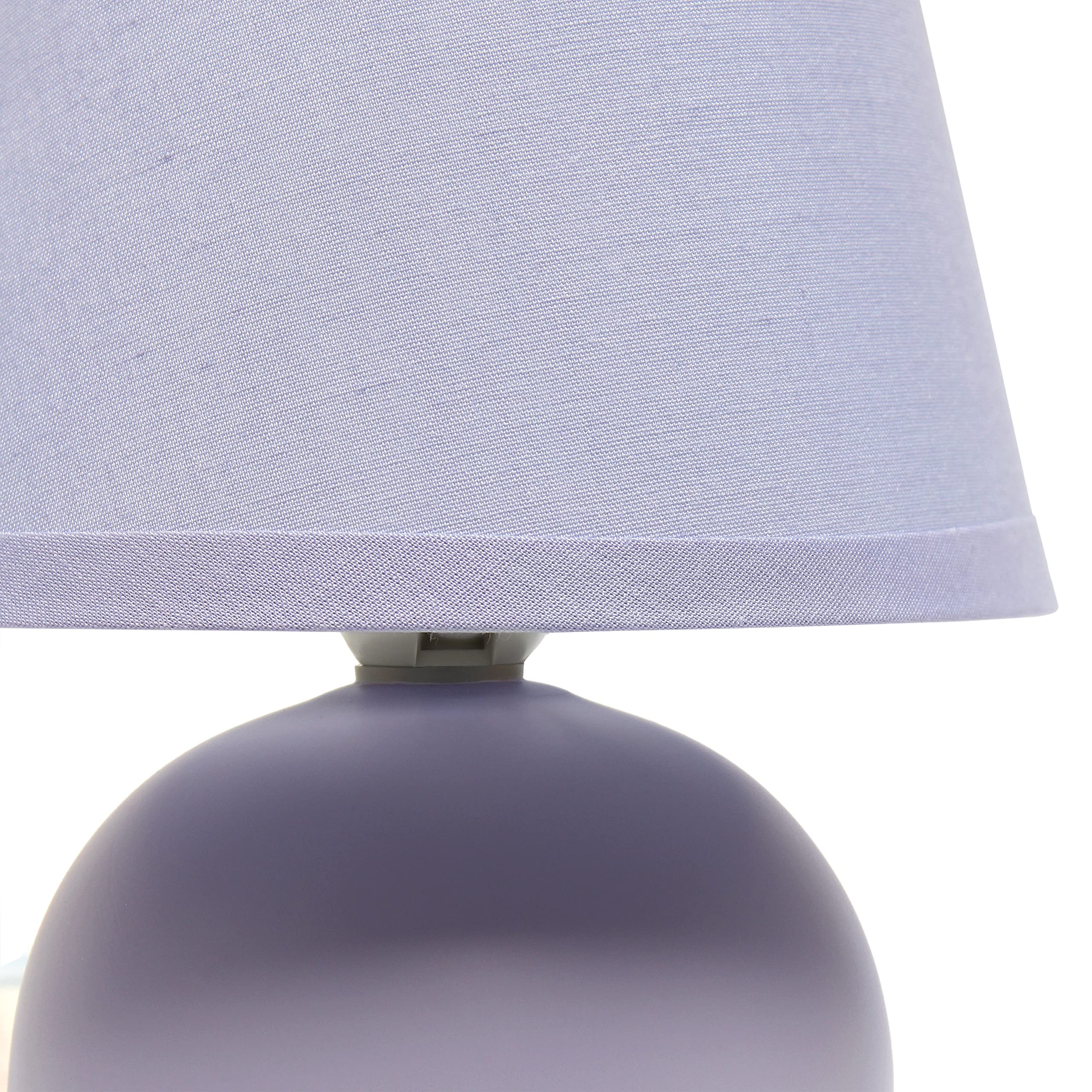 Mini Ceramic Globe Table Lamp, Off White