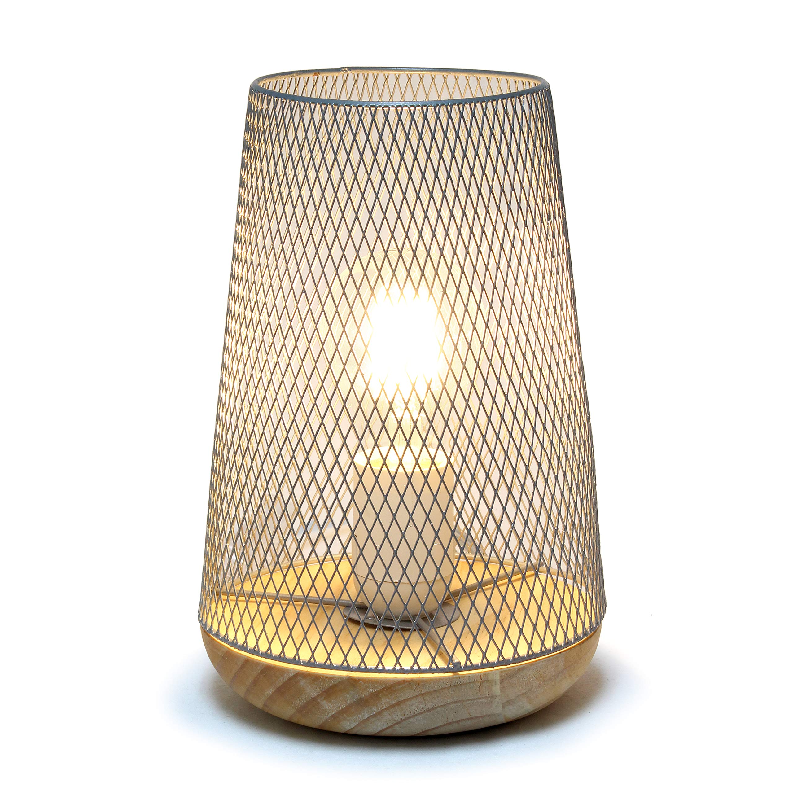 Mesh Uplight Table Lamp, Black