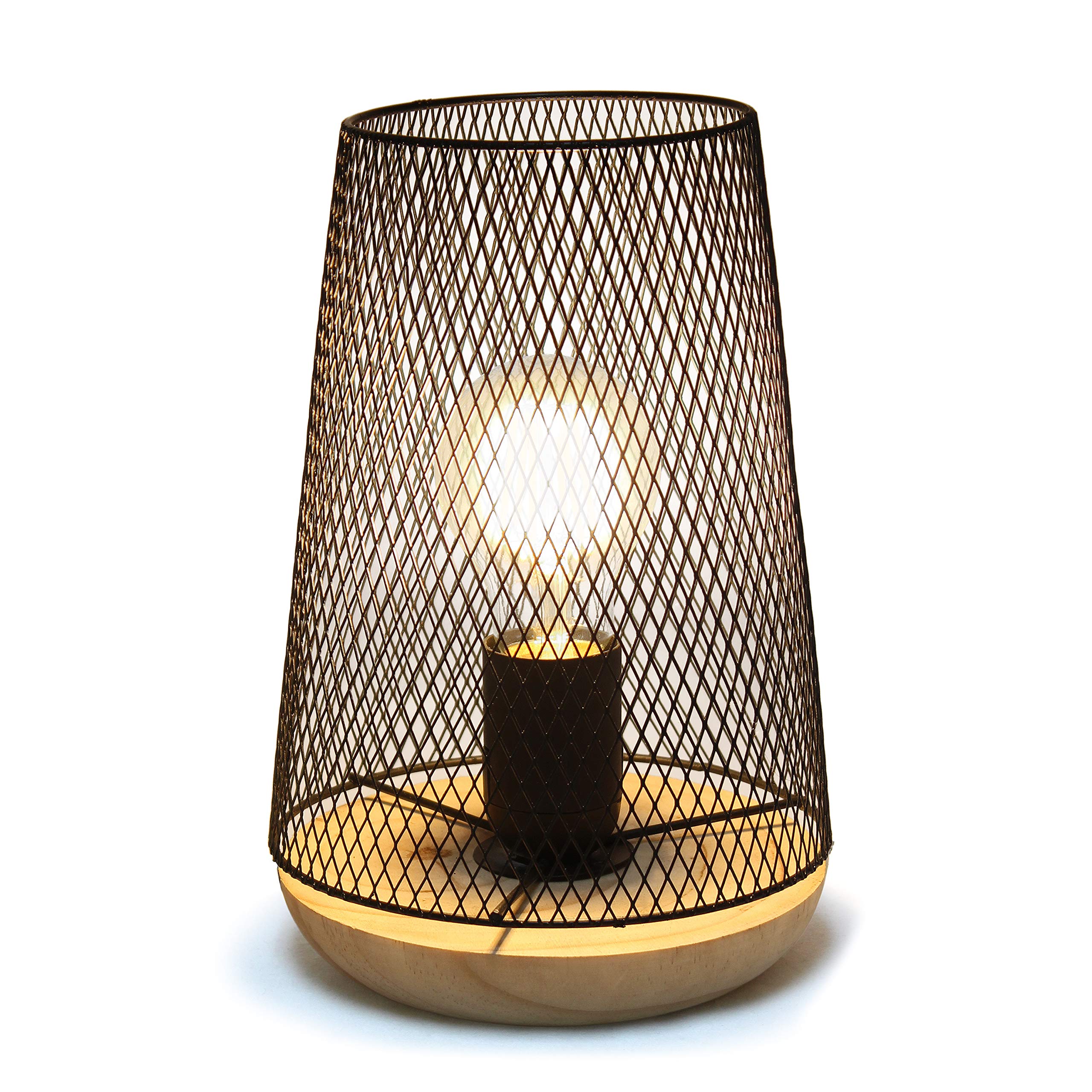 Mesh Uplight Table Lamp, Black