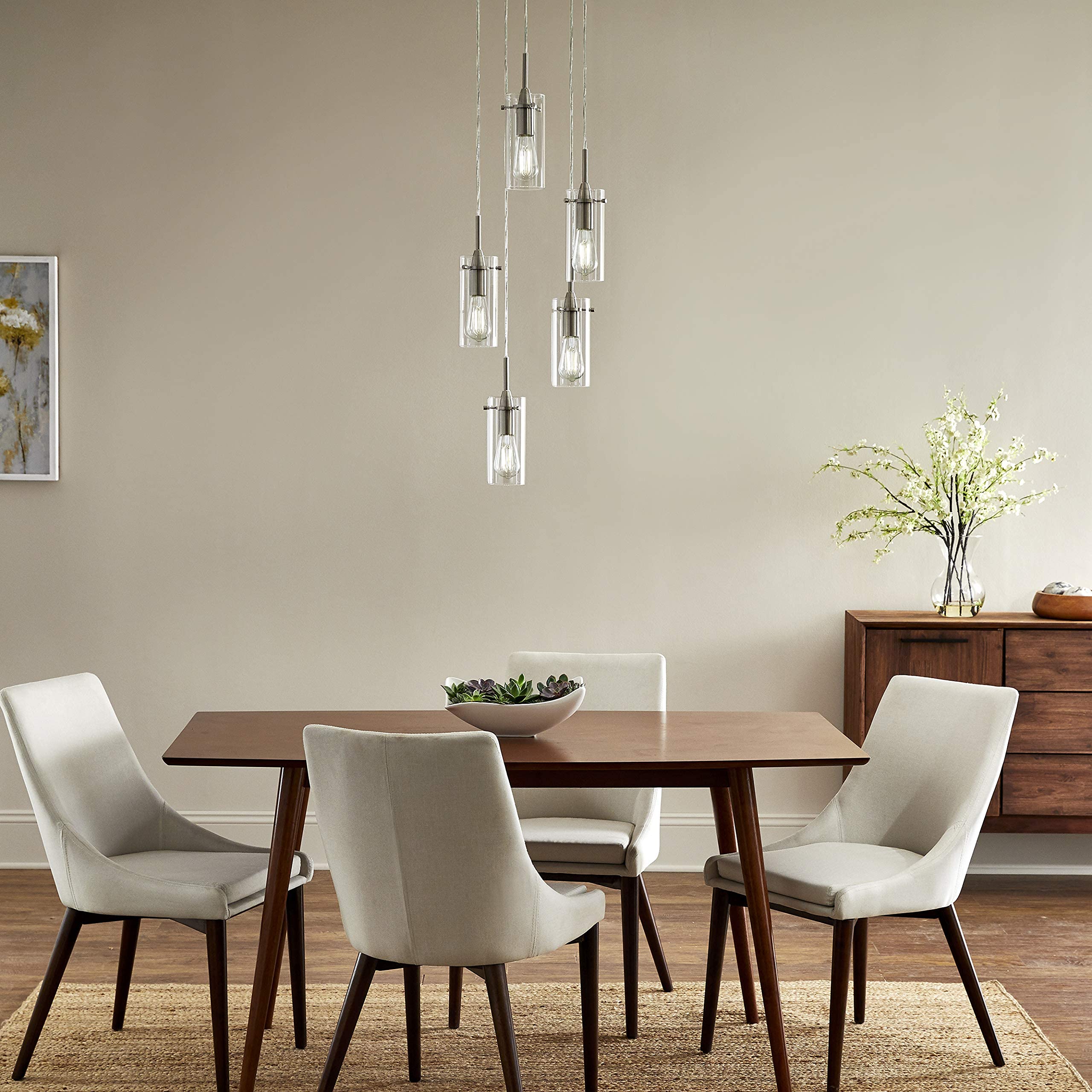 Linea di Liara Effimero 3-Light Cluster Pendant Lights Stairwell Lighting Small Chandelier Black Modern Chandelier Light Fixture Foyer Chandeliers Entryway High Ceiling Staircase Lights