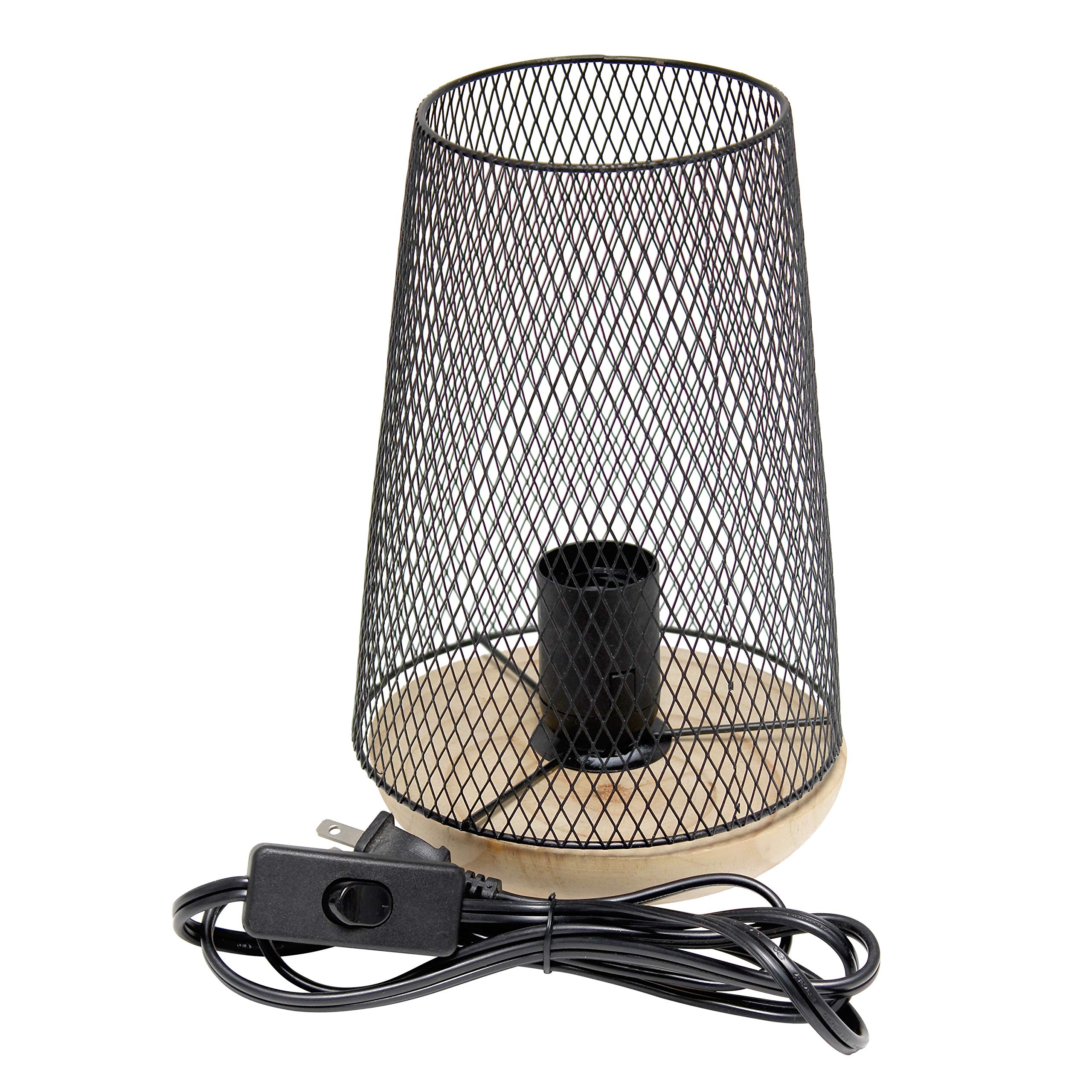 Mesh Uplight Table Lamp, Black