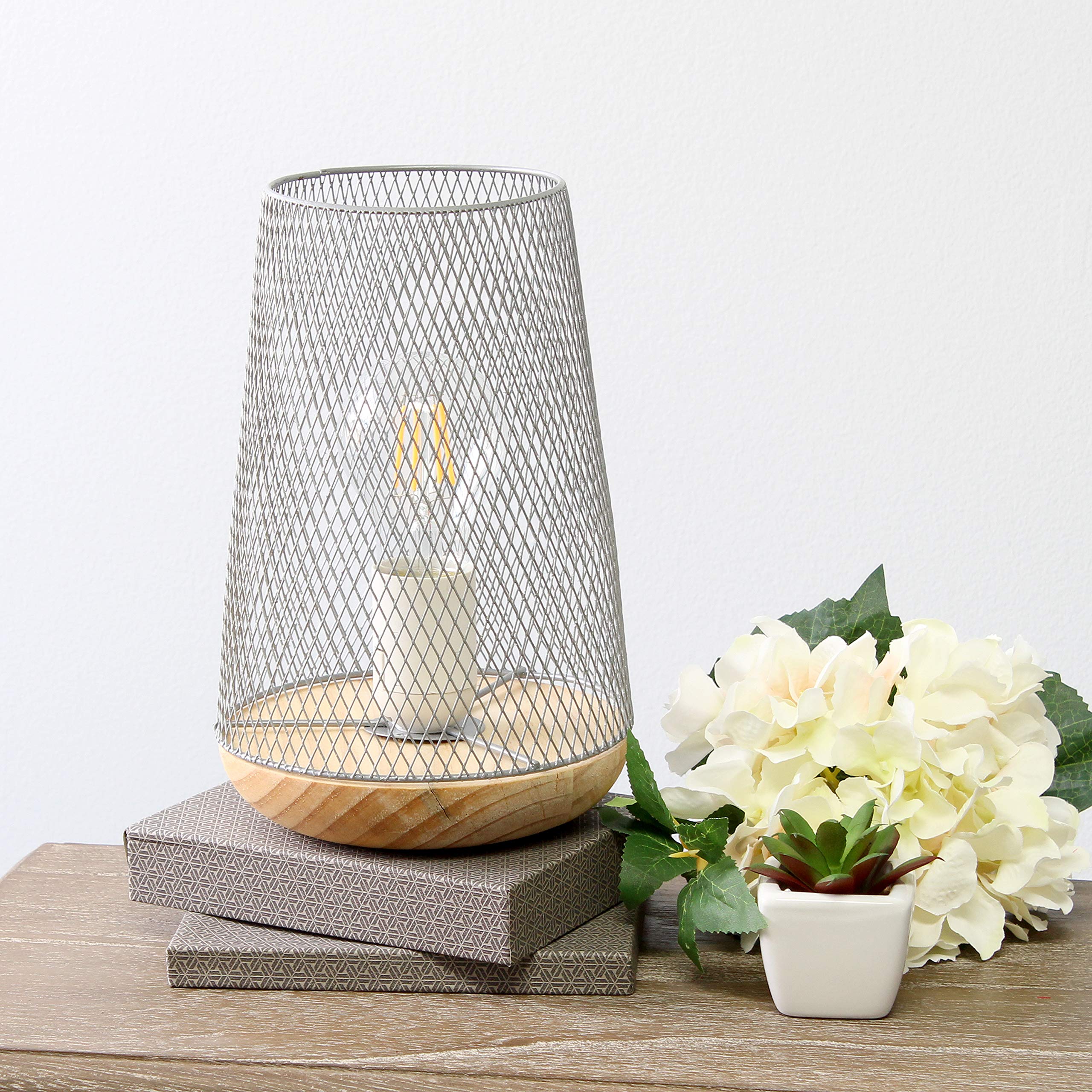 Mesh Uplight Table Lamp, Black