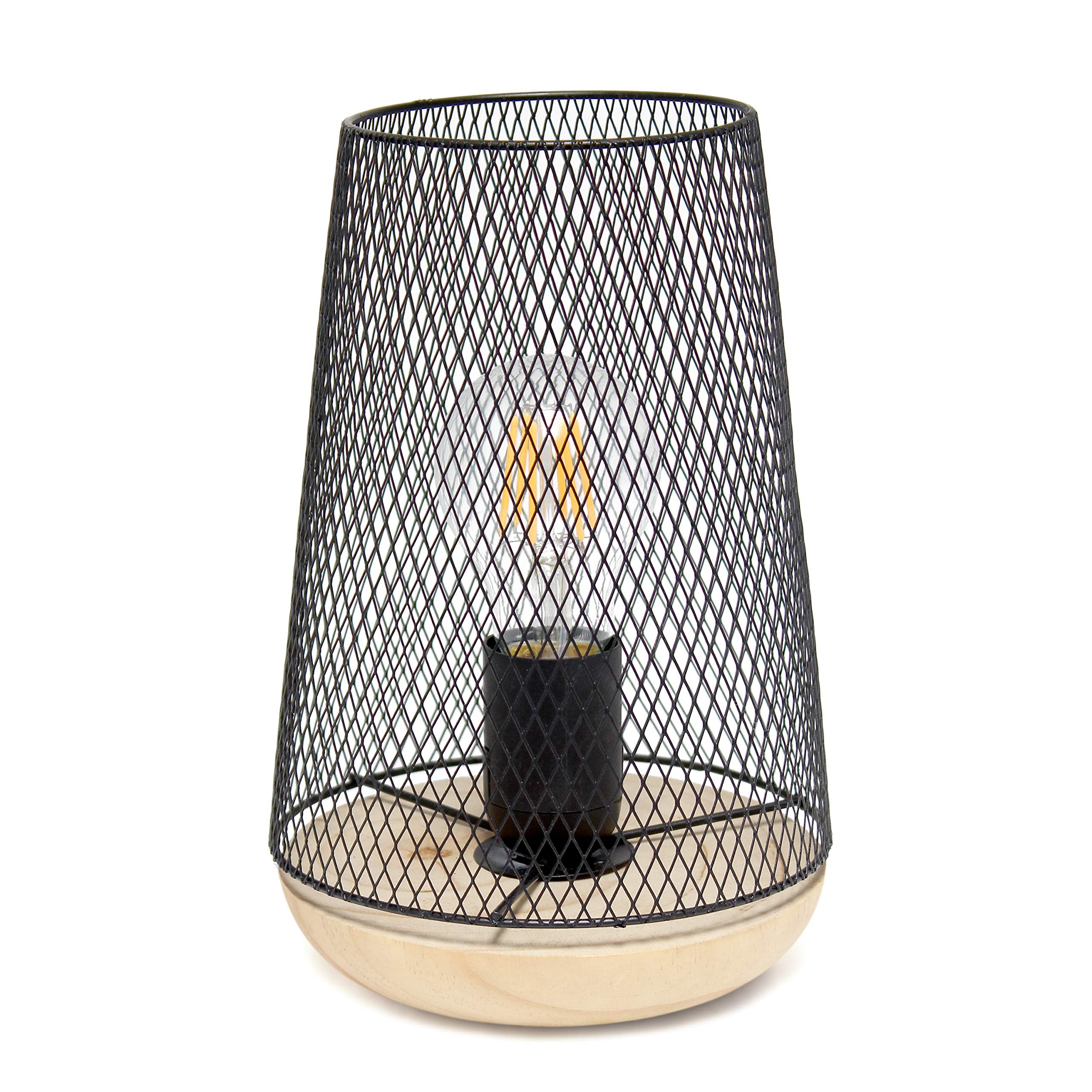 Mesh Uplight Table Lamp, Black