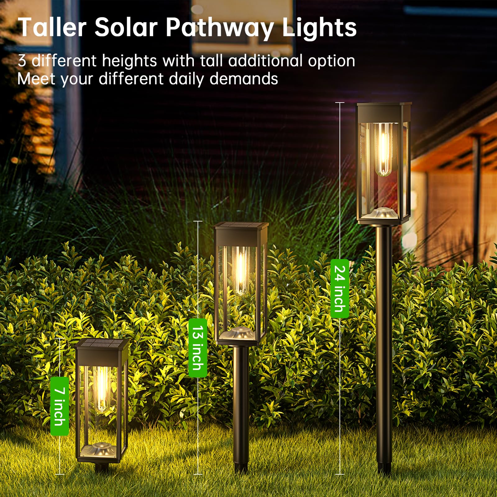 Solar Pathway Lights Outdoor,8 Pack Bright Solar Lights Outdoor,IP65 Waterproof Solar Garden Lights Solar Powered Landscape Lighting for Yard Patio Walkway Driveway Pathway (Cool White)