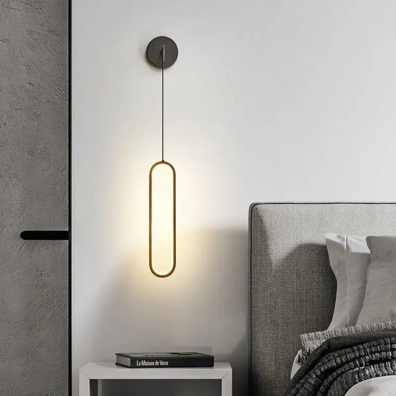 Light Luxury Bedroom Bedside Wall Lamp Modern Minimalist Living Room Background Wall Lamp Nordic Aisle Staircase Wall Lamp