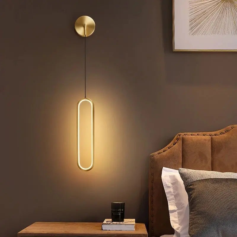 Light Luxury Bedroom Bedside Wall Lamp Modern Minimalist Living Room Background Wall Lamp Nordic Aisle Staircase Wall Lamp