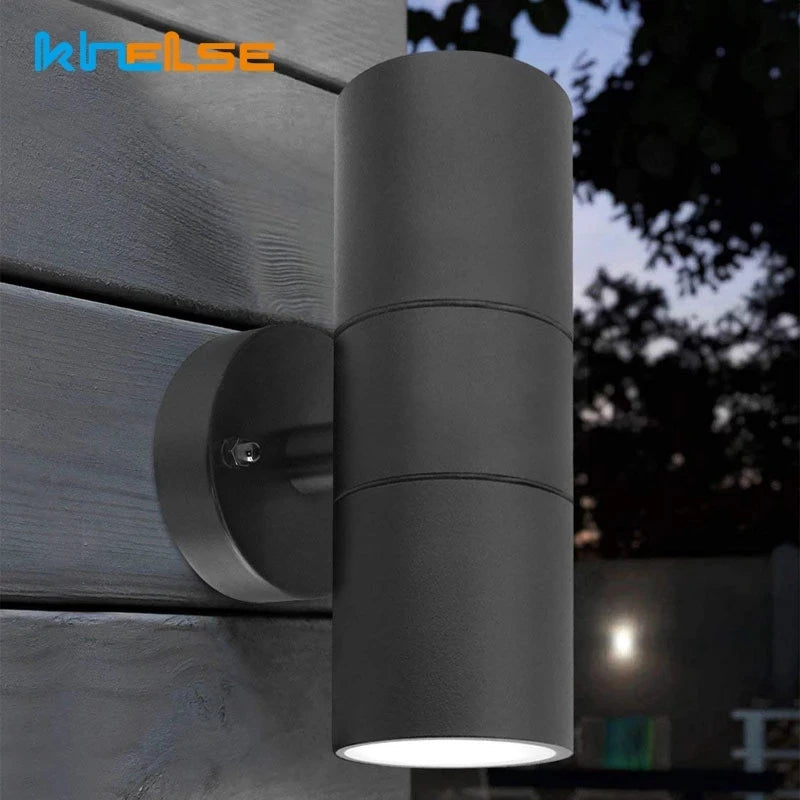 Adjustable Outdoor Waterproof Wall Lights GU10 LED Stainless Steel Up Down Wall Lamp Garden Porch Decoration Sconce Spotlight