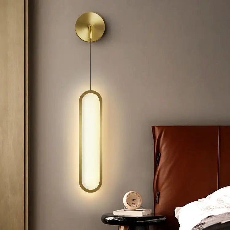 Light Luxury Bedroom Bedside Wall Lamp Modern Minimalist Living Room Background Wall Lamp Nordic Aisle Staircase Wall Lamp