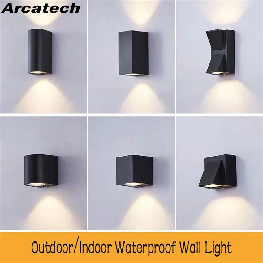 Led Wall Lamp Aluminum Outdoor IP65 Waterproof  Wall Light For Home Stair Bedroom Bedside Bathroom Corridor Lighting NR-198