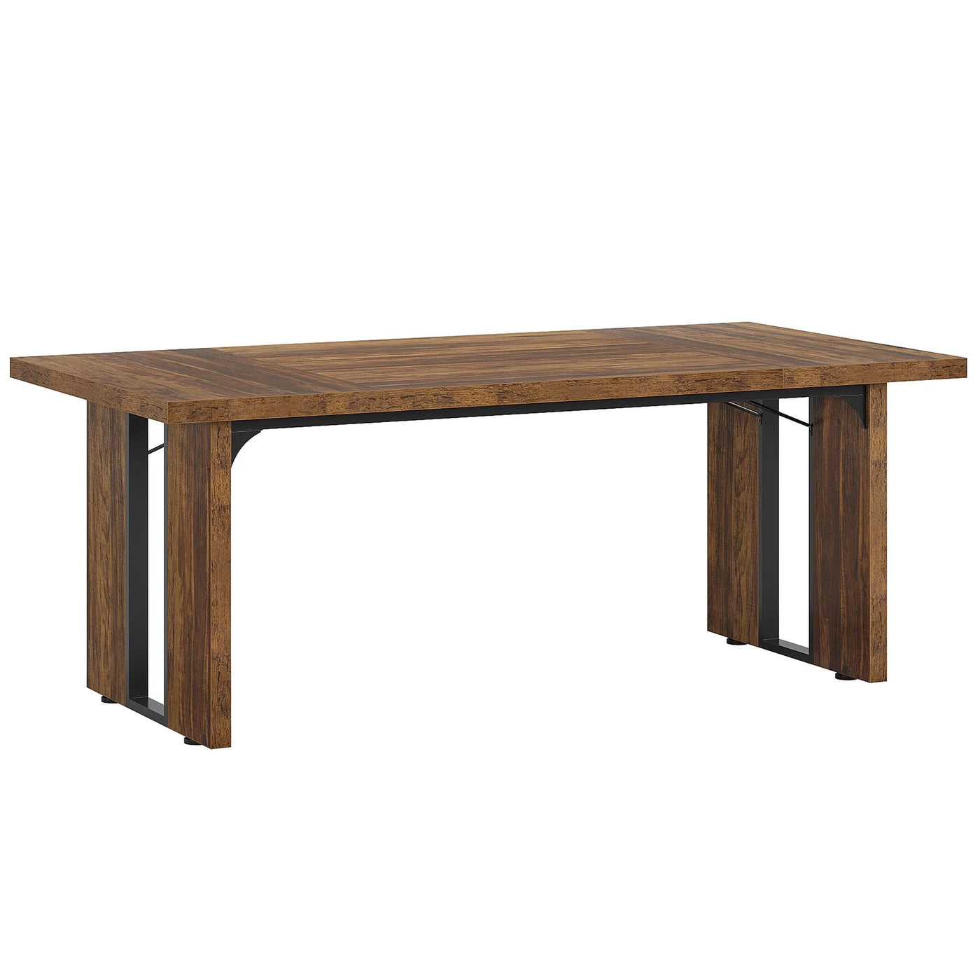 Parkville Rectangular Dining Table | Farmhouse Wooden Breakfast Table for 6 to 8 People