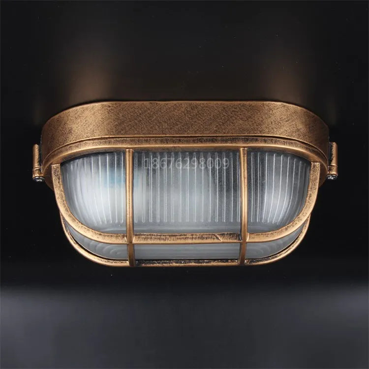 IWHD Retro Vintage LED Ceiling Light Fixtures Waterproof Kitchen Hallway Balcony Plafondlamp Ceiling Lamp Luminaria De Teto