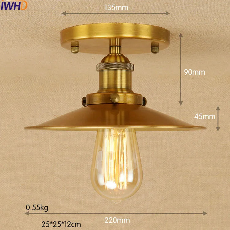 Copper Edison LED ceiling Light Fixtures Loft Style Industrial Vintage Ceiling Lamp Lights Plafonnier Luminaira Lampara Techo