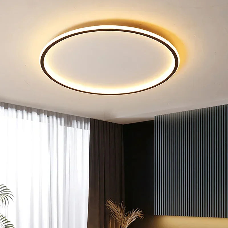 LED Ceiling Chandelier Modern Simple Round Ceiling Lights Living Dining Room Bedroom Corridor Home Indoor Nordic Lamps Lighting