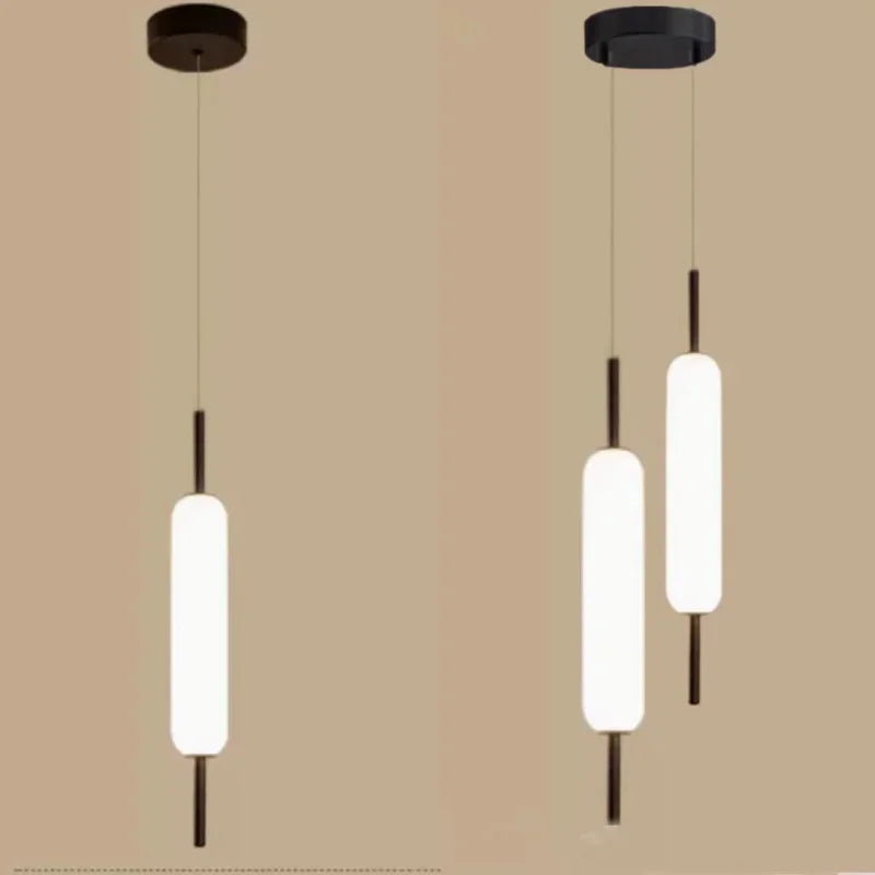 Bedroom Bedside LED Pendant Light Modern Minimalist Restaurant Living Dining Room Chandelier Nordic Glass Hanging Lamp Lighting