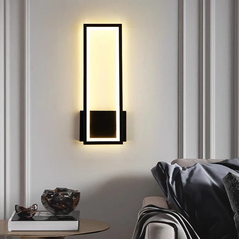 27W Modern Minimalist Sconce Nordic LED Wall Lamp Indoor Fixture Living Room Bedroom Bedside Light Luxury Decoration Wall Lights